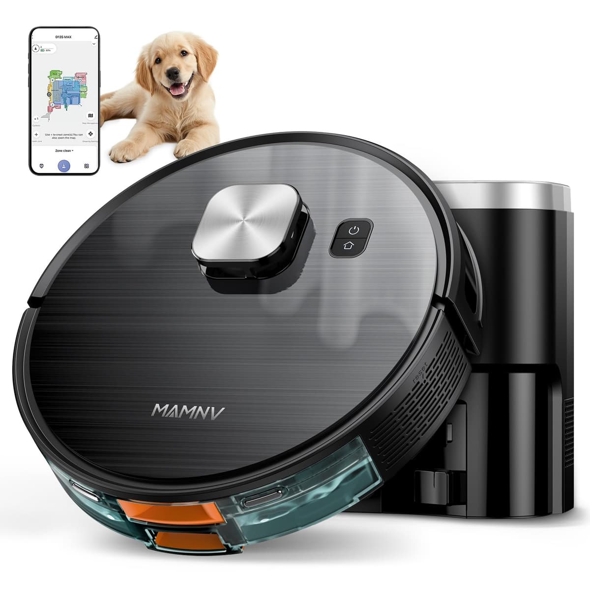 MAMNV Robot Aspirador y Fregasuelos Autovaciable D13S MAX, 11500Pa, LiDAR, 70 Días Capacidad D13S MAX Robot Vacuum Self-Emptying