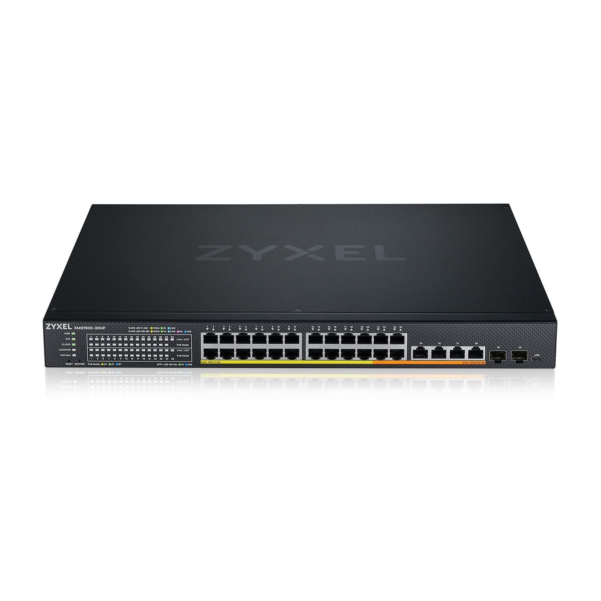Zyxel XMG1930-30HP - Switch Multi-Gig PoE gestionado Smart L2+ 24 puertos