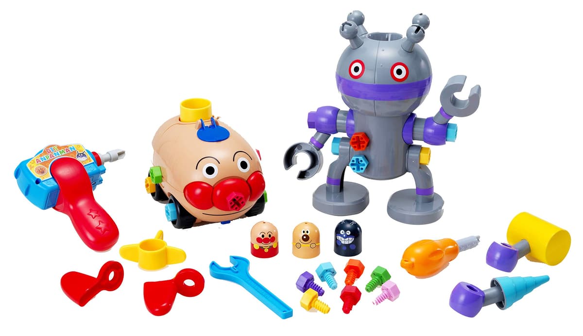 SEGA TOYS Anpanman Kumitate DIY Screw Set (Multicolor) SaT-316