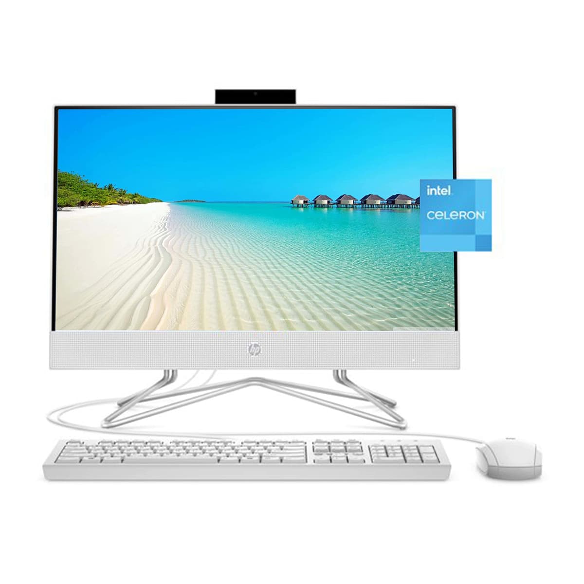 HP 2022 All-in-One 21.5" FHD Intel Celeron G5905T 32GB 2TB PCIe SSD Blanco 22-df0003w