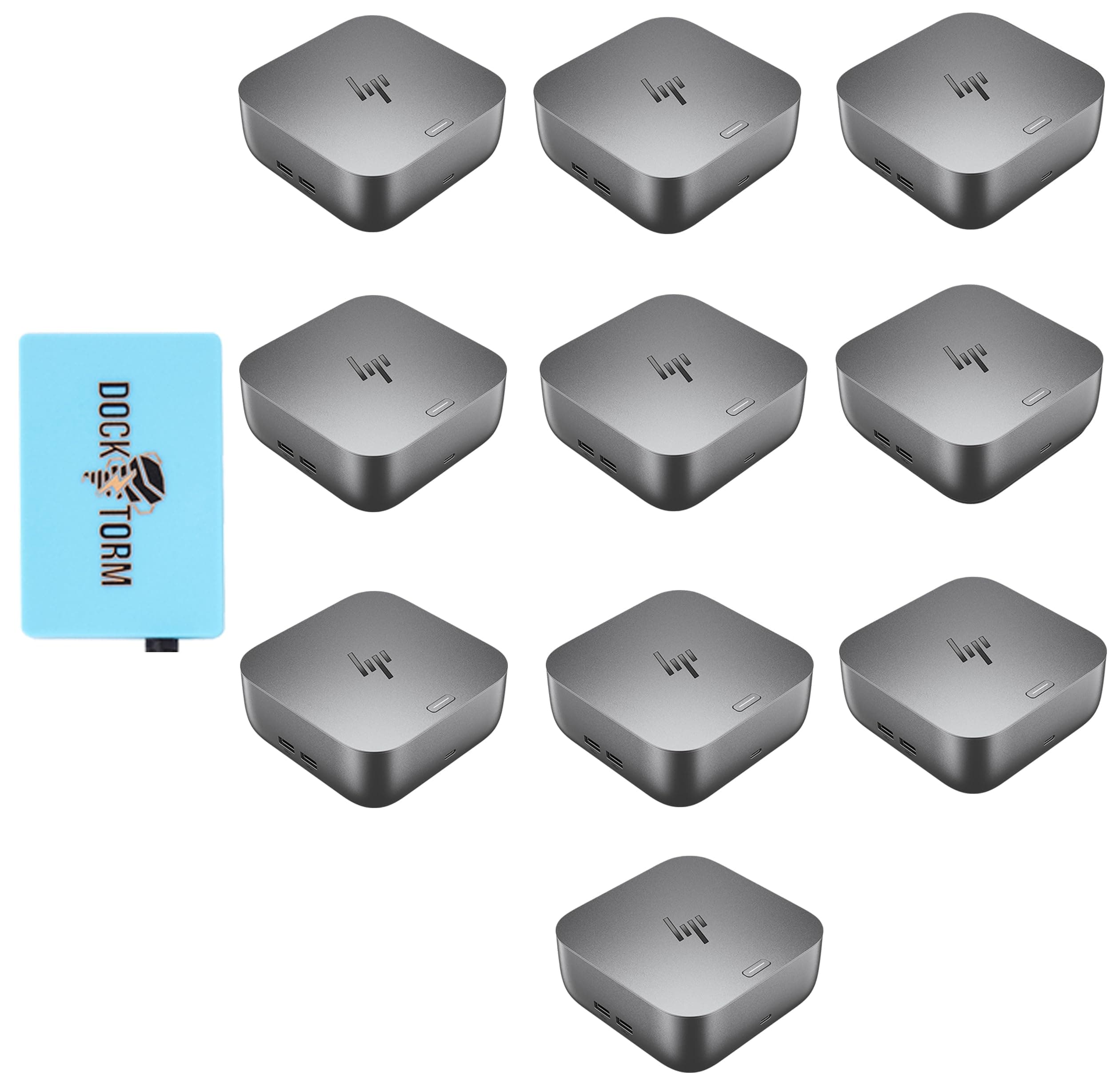 HP 180W G6 Thunderbolt 4 Ultra Dock Port Replicator Bundle con DKZ Hub (10-Pack) 9X481UT#ABA