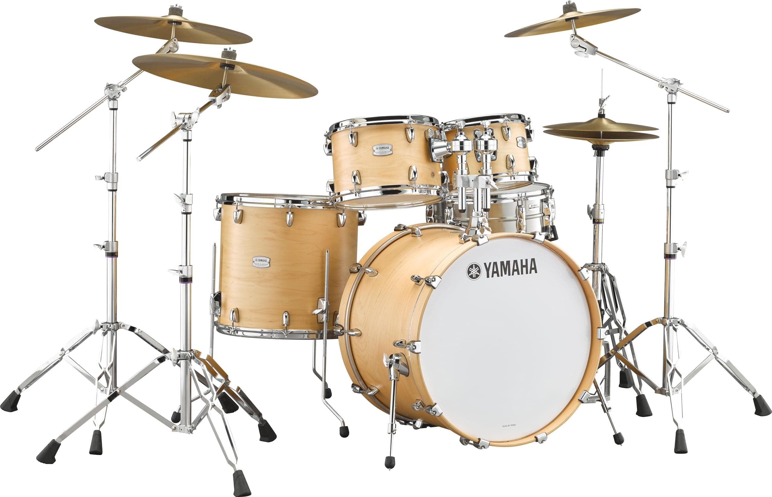 Yamaha Tour Custom Maple 4pc Standard Shell Pack - Butterscotch Satin TMP2F4BTS