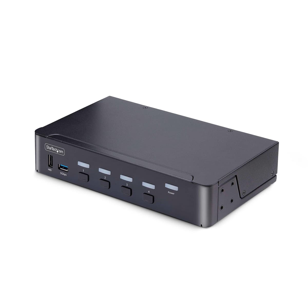 StarTech.com KVM DisplayPort 4 Puertos 8K 60Hz / 4K 144Hz, DP 1.4,2x USB 3.0,4x USB 2.0 HID, Cambio por Botón y Hotkey (D86A2-4-PORT-8K-KVM)