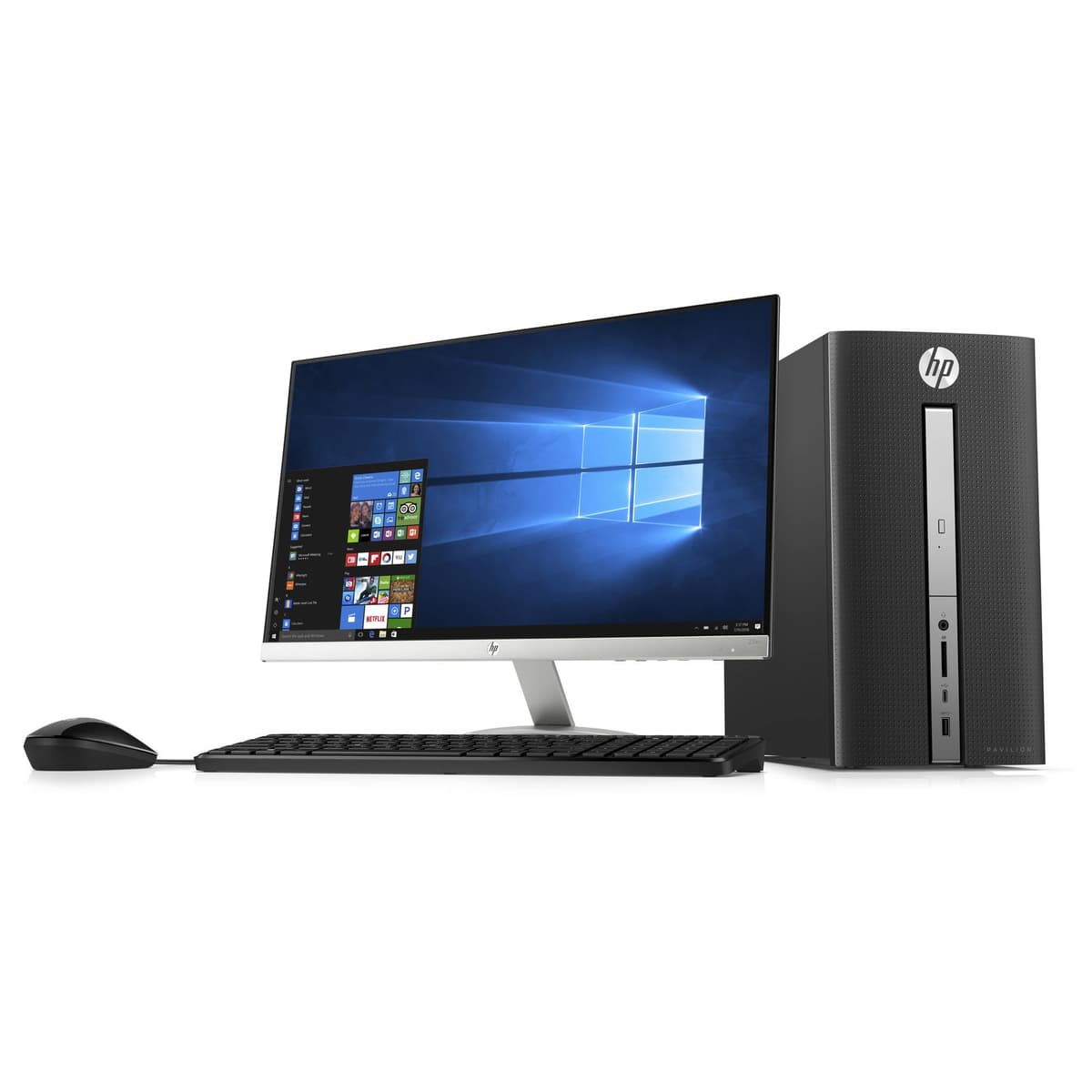 HP Pavilion 570-p030 Desktop, Intel Core i7-7700, 12GB RAM, 1TB, Windows 10