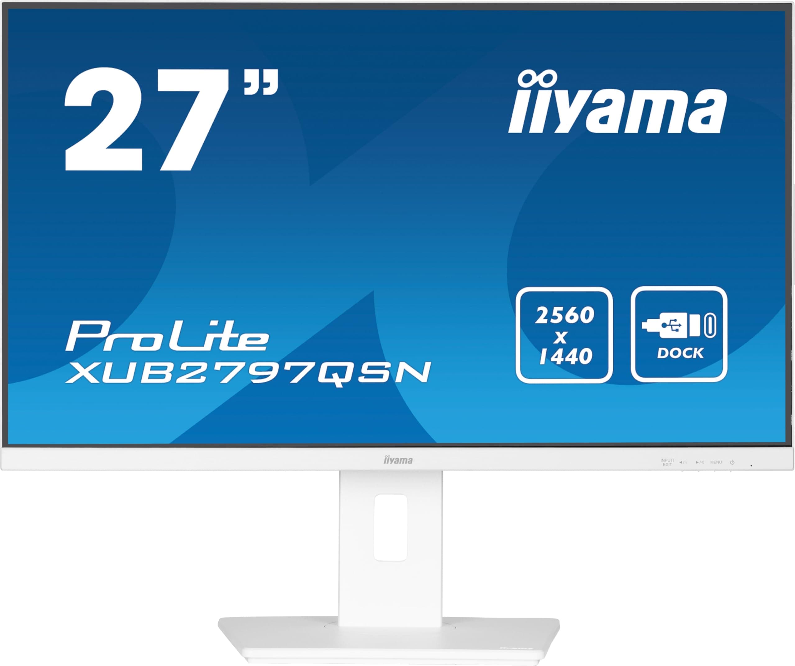 iiyama XUB2797QSN-W2 27" IPS QHD 100Hz con Type-C y RJ45