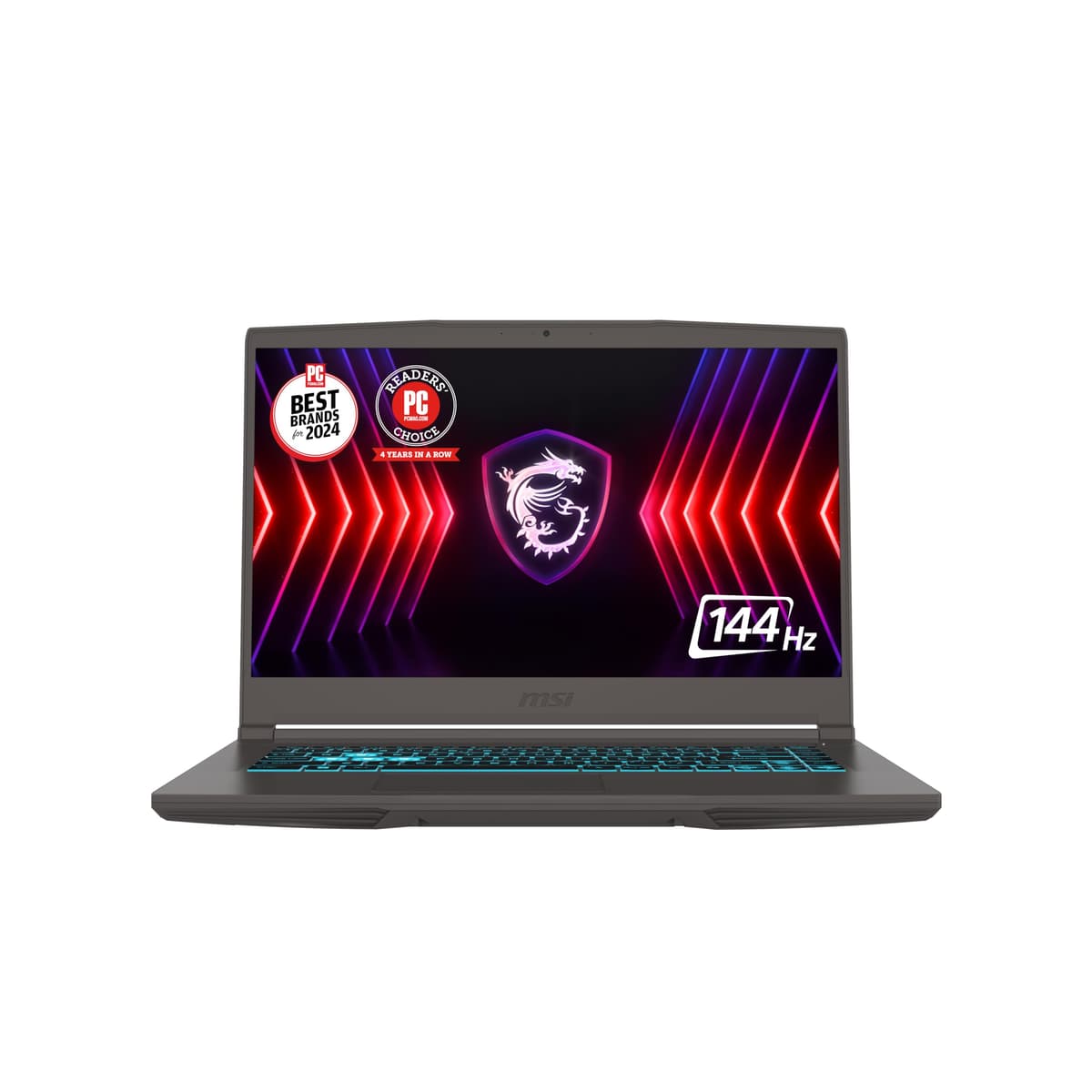 MSI Thin 15 15, 6” 144Hz FHD Laptop para Gaming: Intel Core i7-13620H, NVIDIA GeForce RTX 4050, 16GB DDR4, 512GB NVMe SSD, WiFi 6E, Win 11 - Negro B13VE-2678US THIN15132678