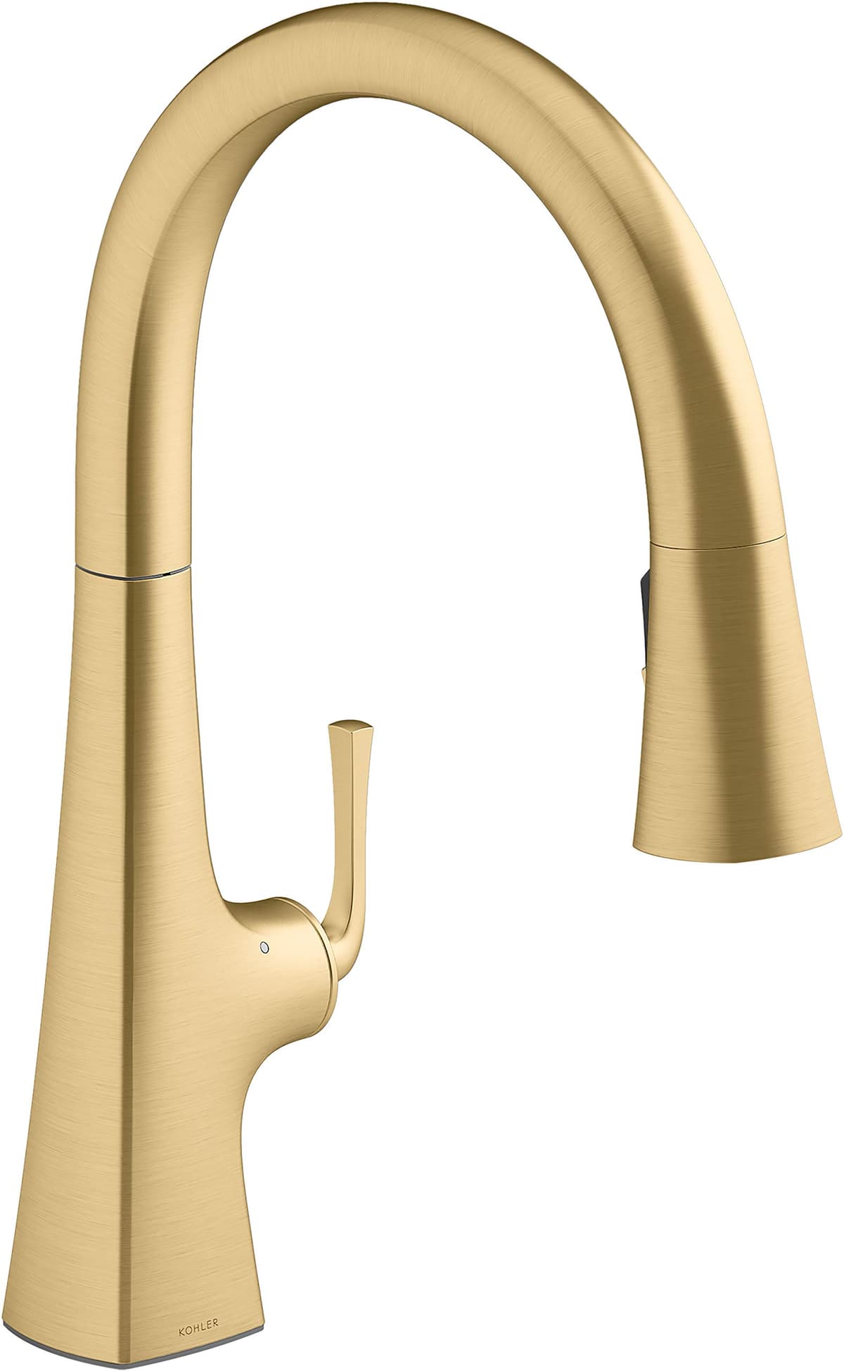 KOHLER K-22068-2MB Grifo de Cocina Graze, Vibrant Brushed Moderne Brass