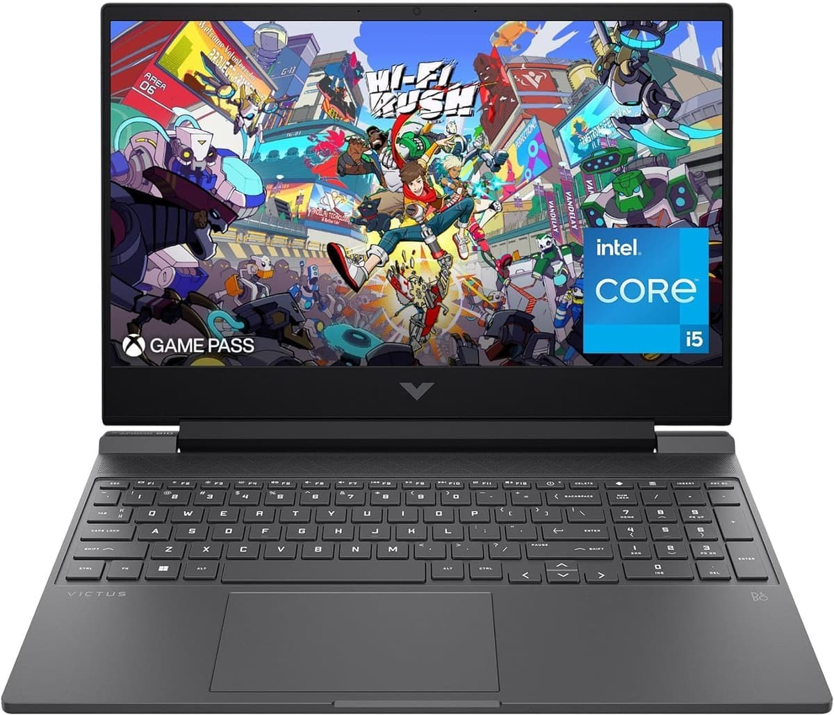 HP Victus 15.6" Full HD 144Hz Laptop para juegos, Intel Core i5-12450H, NVIDIA GeForce RTX 3050, teclado retroiluminado, Wi-Fi 6, Windows 11 Pro, Performance Blue (32GB | SSD PCIe 1TB) 15-FA1093DX