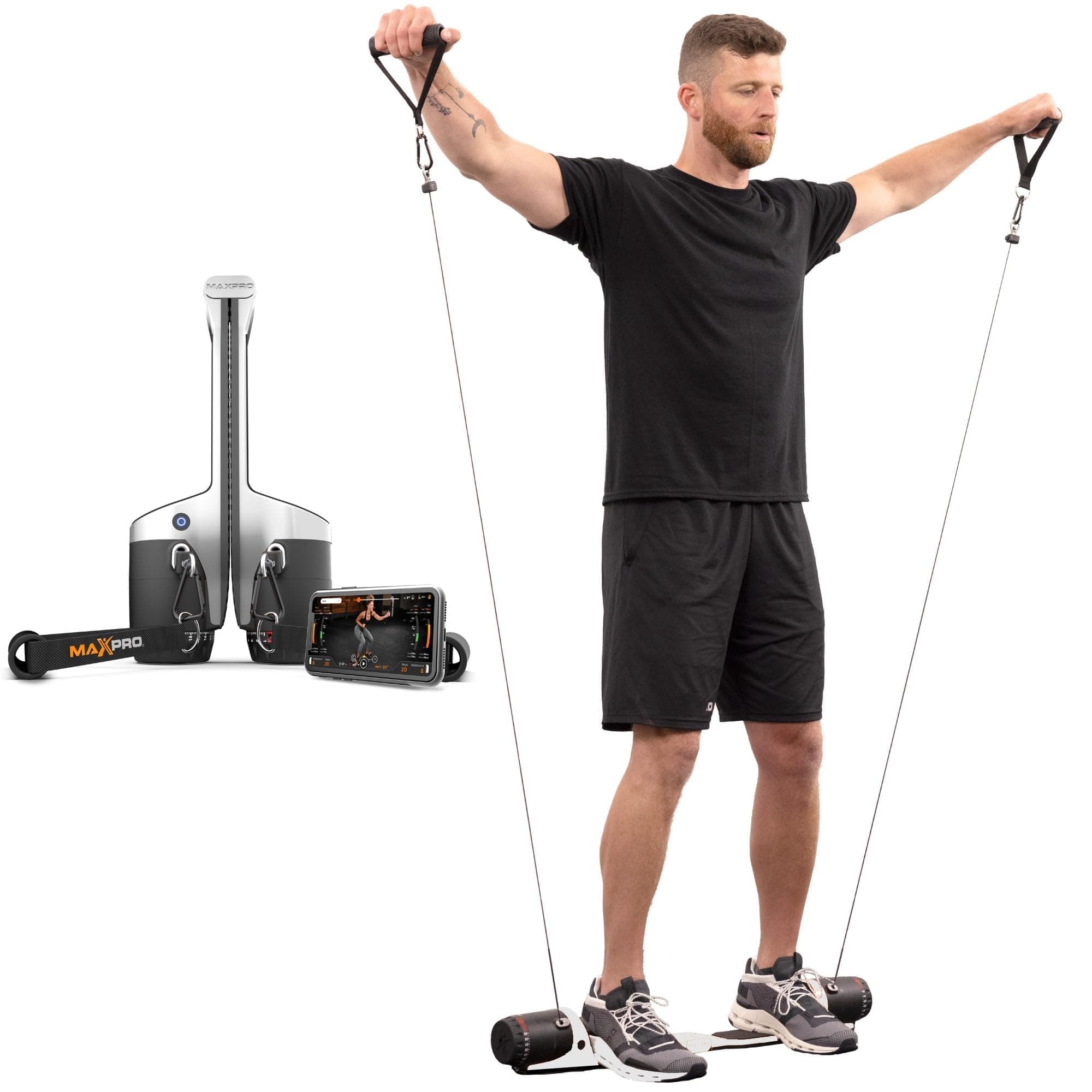 MAXPRO Raw Metal SmartConnect - Cable Home Gym portátil (SmartConnect Only) E1101-NNA-NG
