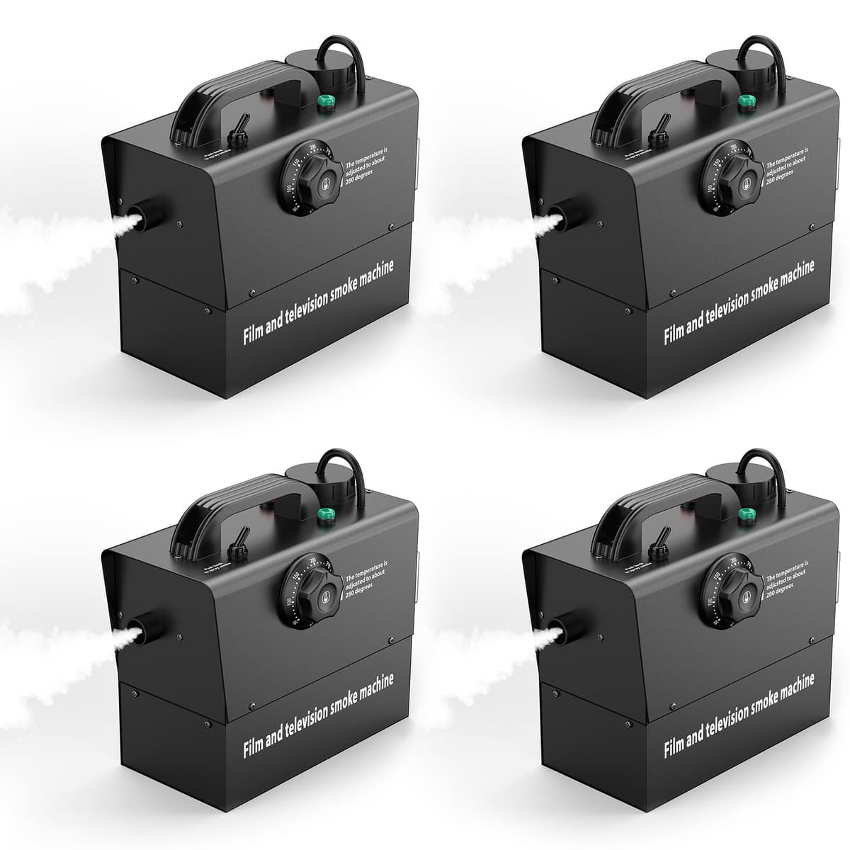 Warmdance Fog Machine 400W recargable 21000mAh máquina de humo portátil con control remoto 4Pack ZQ10135USX2