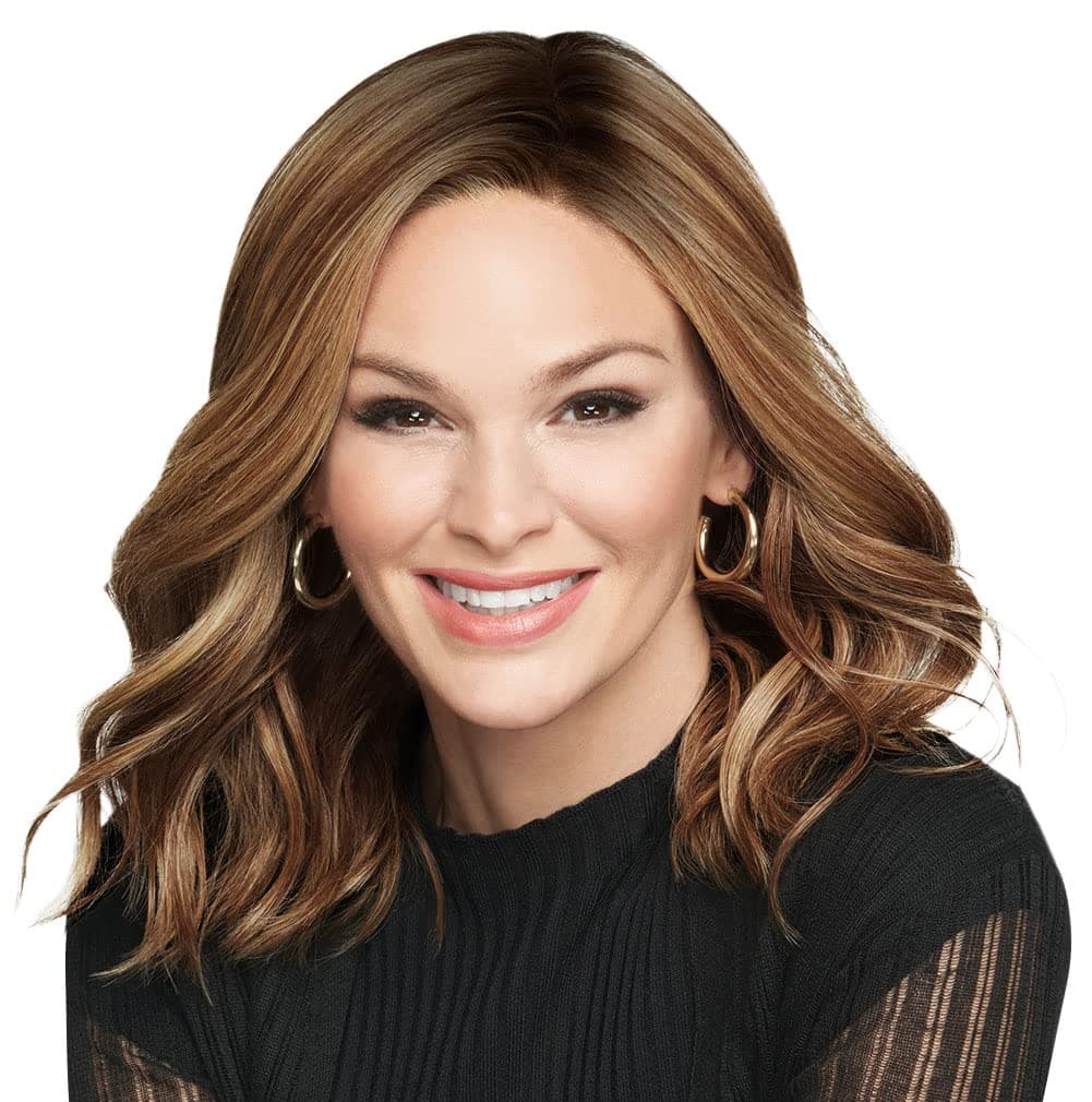 Hair u wear Raquel Welch Wavy Day - Largo hasta los hombros con ondas suaves, RL31/29 Fiery Copper, talla estándar