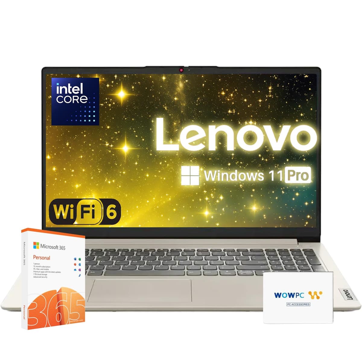 Lenovo Serie Premium IdeaPad | Modelo Más Reciente | 20GB RAM | 1.1TB SSD | 1 Año Office 365 con 1TB Almacenamiento en la Nube | Intel Core | 15.6" | Teclado Numérico | WiFi 6 | Windows 11 Pro | con USB de Recuperación WOWPC Business Laptop