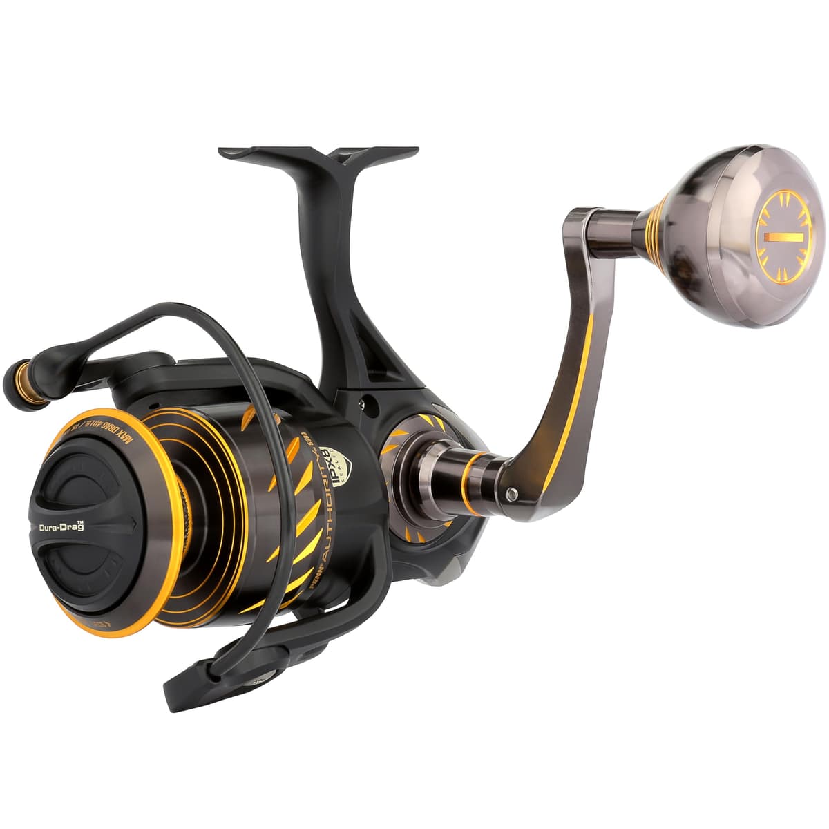 Penn Authority carrete spinning ATH5500, tamaño único, negro/dorado