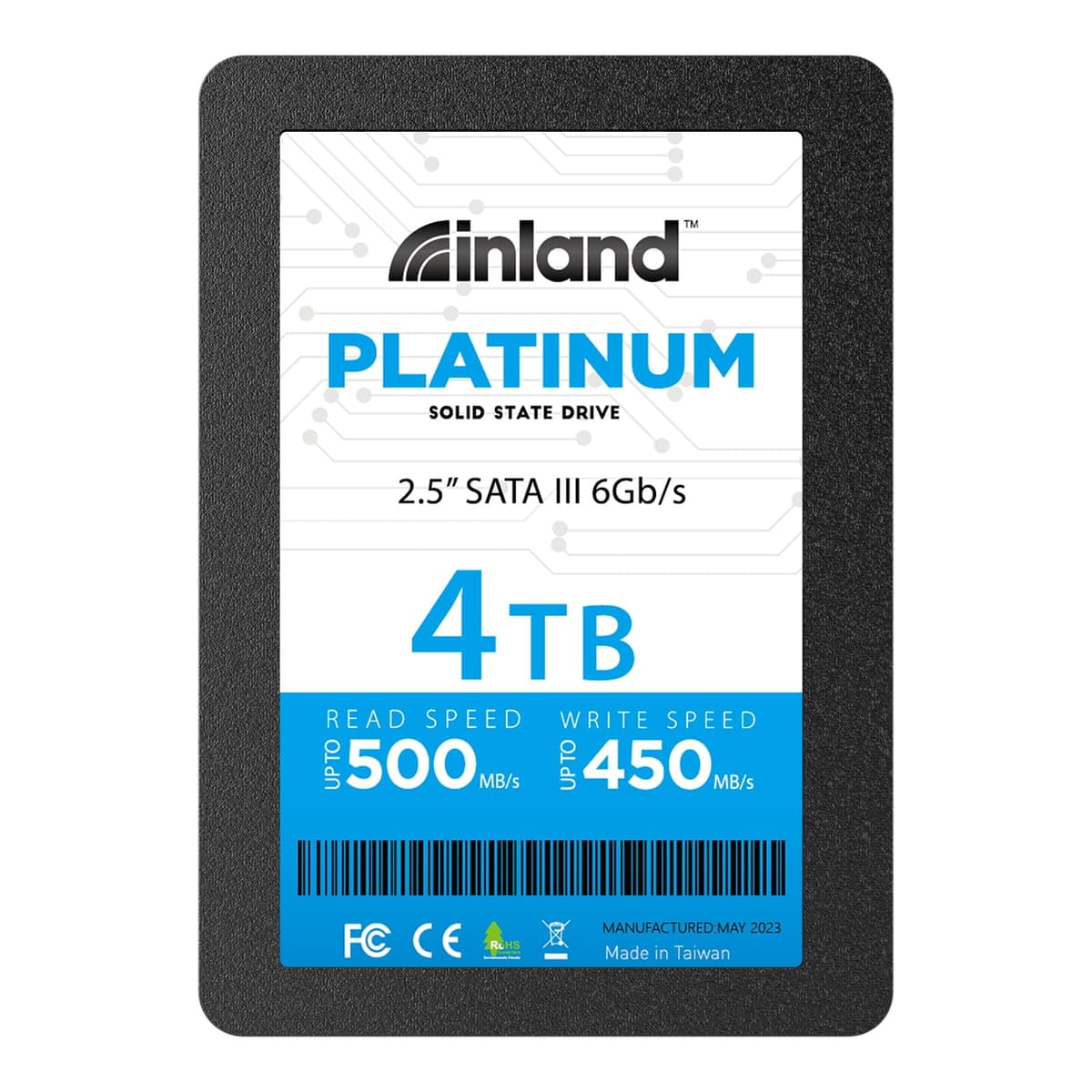 INLAND Platinum 4TB SSD SATA III 2.5" / 7mm interno para Laptop y PC 4TB PLAT SATA