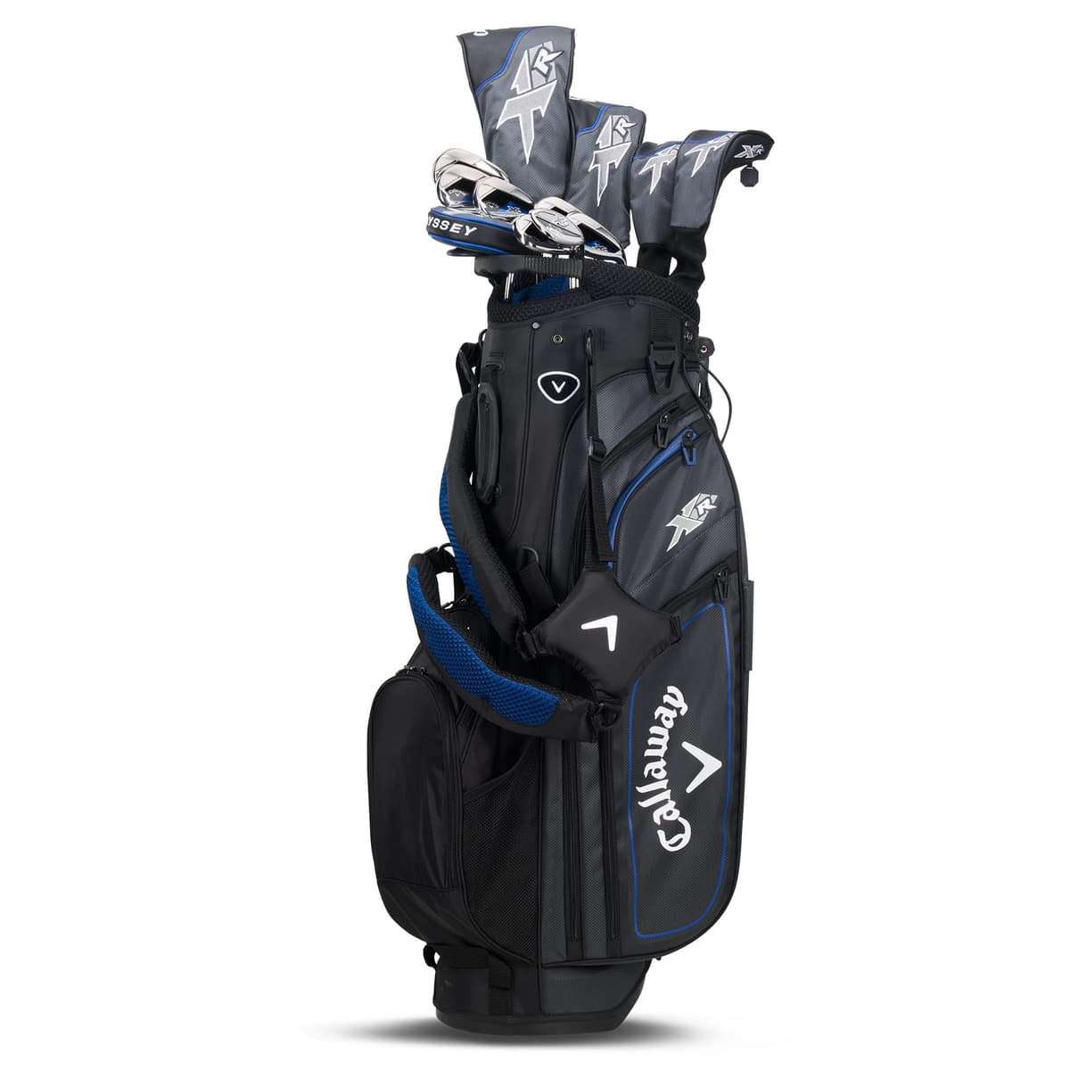 Set completo Callaway XR Azul/Plata, Derecho, Grafito, +1 pulg, Regular 4PKR2417132278BL