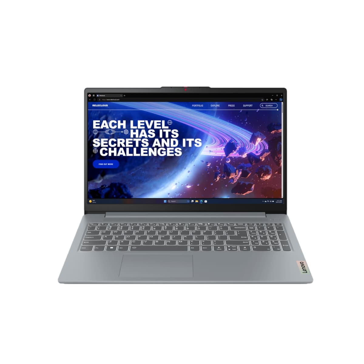 Lenovo IdeaPad Slim 3i, pantalla FHD de 15.6", Intel Core i5-1335U, 16GB RAM, 512GB SSD, 1920 x 1080 px, lector de huellas, Windows 11 Home, gris ártico 82X700B4US