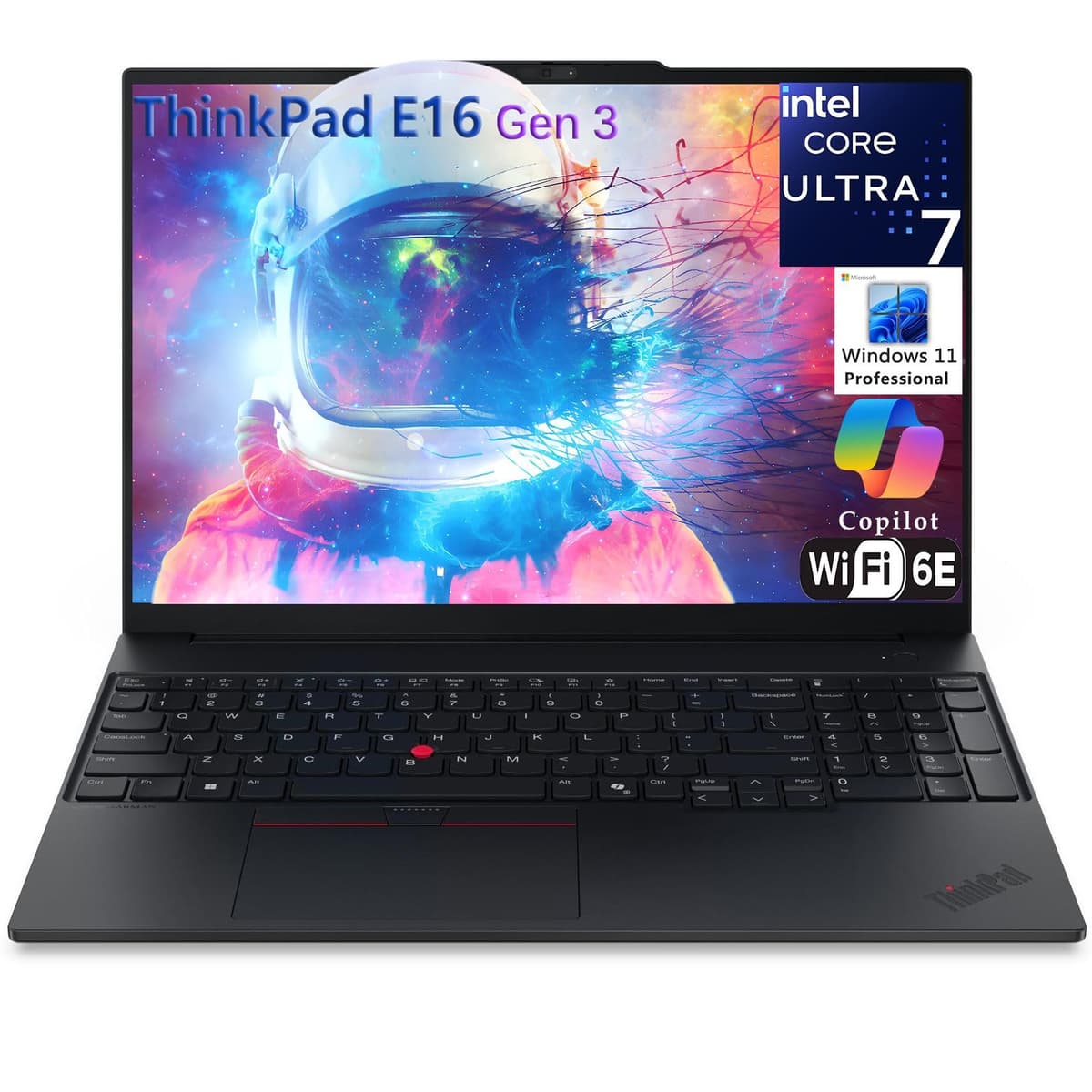 Lenovo ThinkPad E16 Gen 3 16" FHD+ Business Laptop, Intel Core Ultra 7 255H, Arc 140T, 32GB DDR5, 2TB PCIe SSD, Wi-Fi 6E, Bluetooth 5.3, Windows 11 Pro