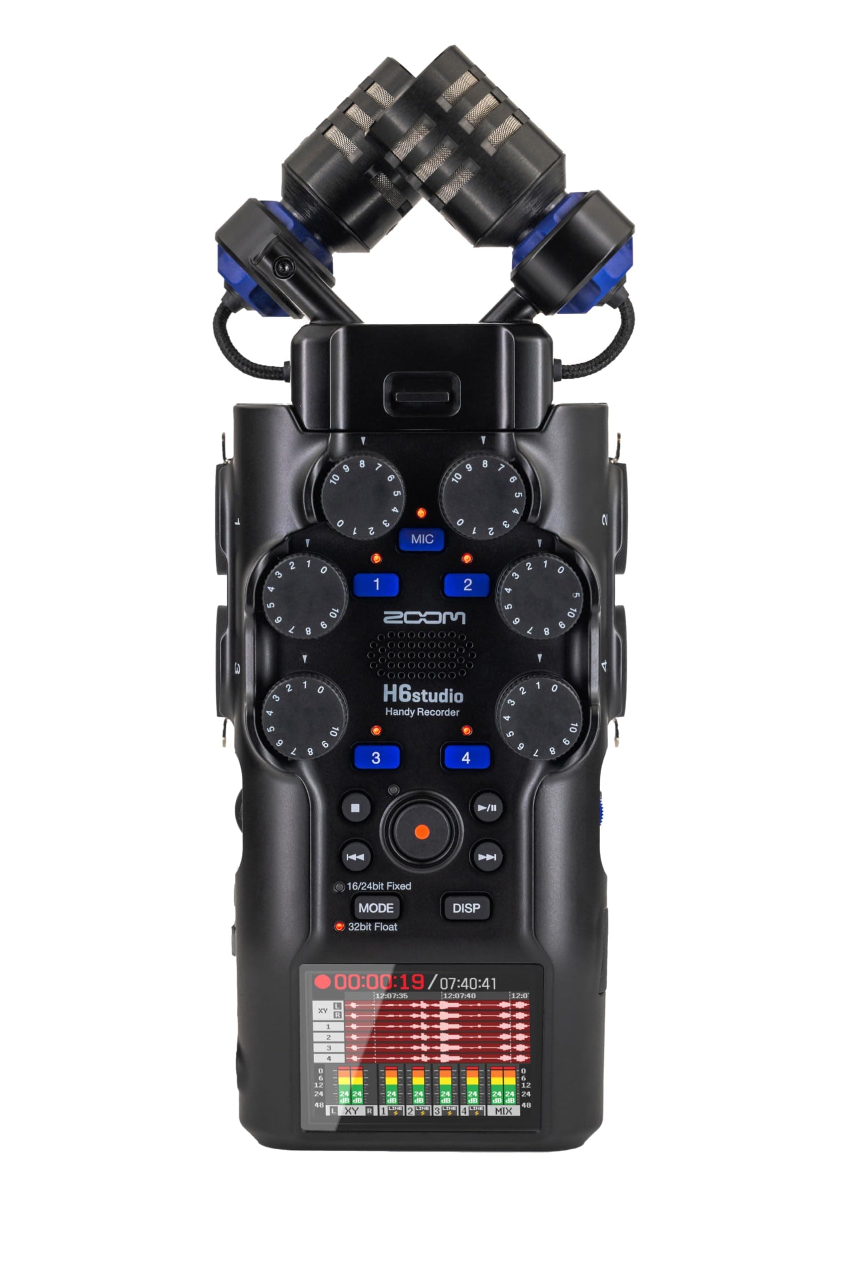 Zoom H6studio Grabadora portátil de 8 pistas 32 bits coma flotante
