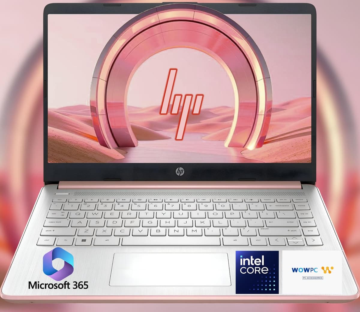 HP Ultrabook 14 • CPU Intel • 32 GB RAM • 1, 1 TB Almacenamiento (128 GB SSD con Externo + 1 TB OneDrive) • Hasta 12 Horas de Batería • Windows 11 Home • con USB de Recuperación WOWPC