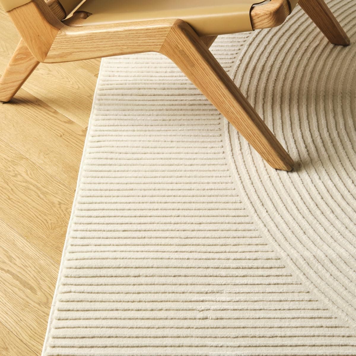 Revival Rugs Record Alfombra Lavable 8'x10' de Pile Medio Beige