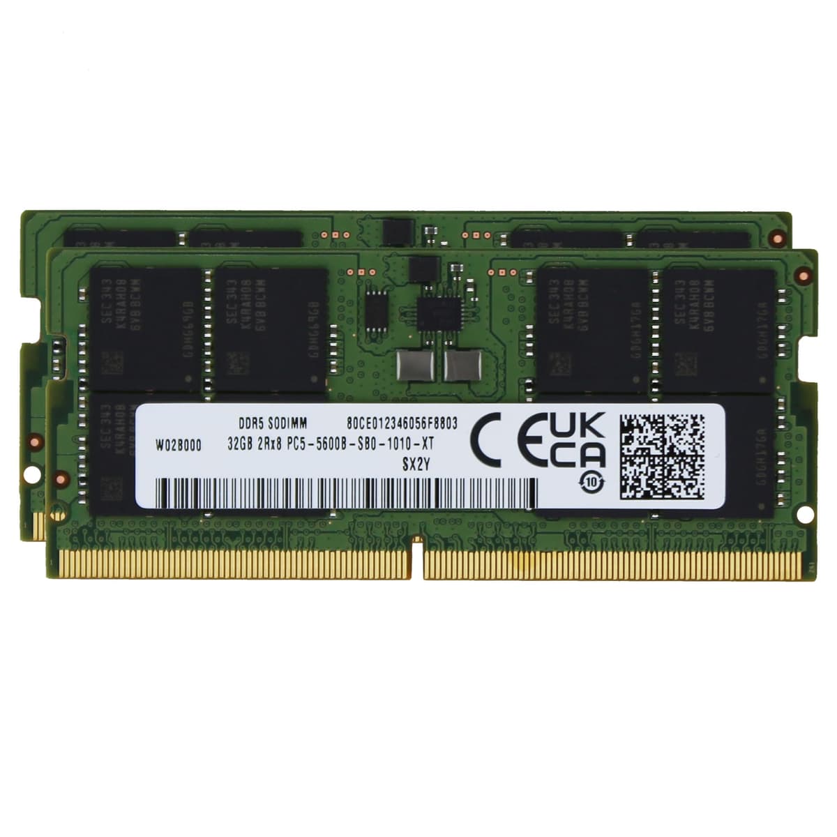 Sam Original 64GB (2x32GB) DDR5 5600MHz PC5-44800 SODIMM 2Rx8 CL46 1.1v M425R4GA3BB0-CWM Memoria RAM Notebook Laptop Módulo Actualización Adamanta AM62SE24G64SA-WP SA 5600 FBA (2)
