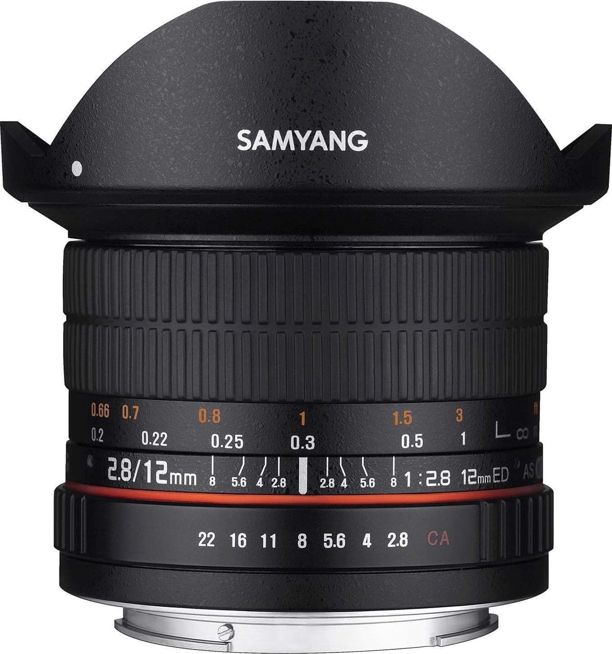 Samyang 12mm F2.8 Fisheye Manual para Fuji X F2.8 ojo de pez 7474