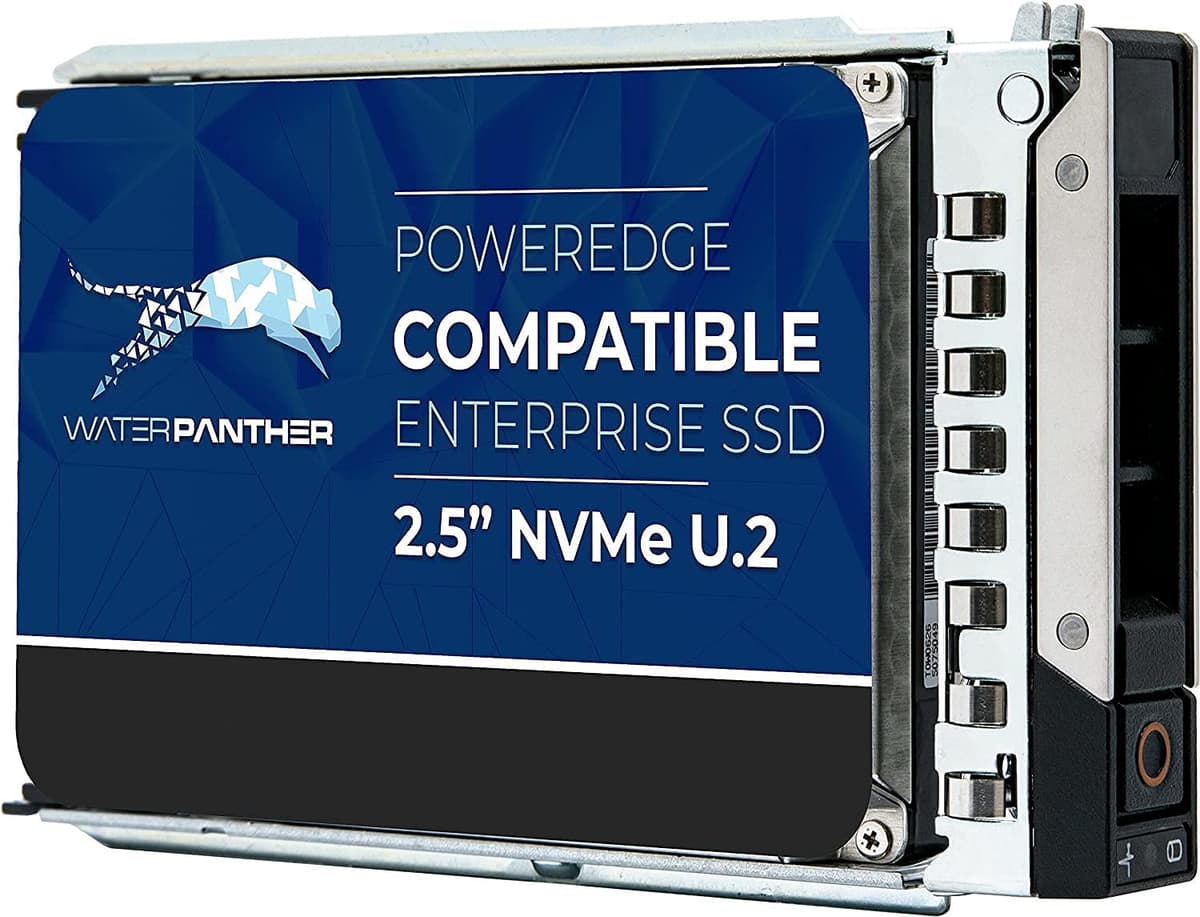 Water Panther SSD NVMe U.2 15.36TB PCIe Gen3 x4 2.5" para servidores Dell (14G/15G) 15.36TB NVMe SSD U.2 14G