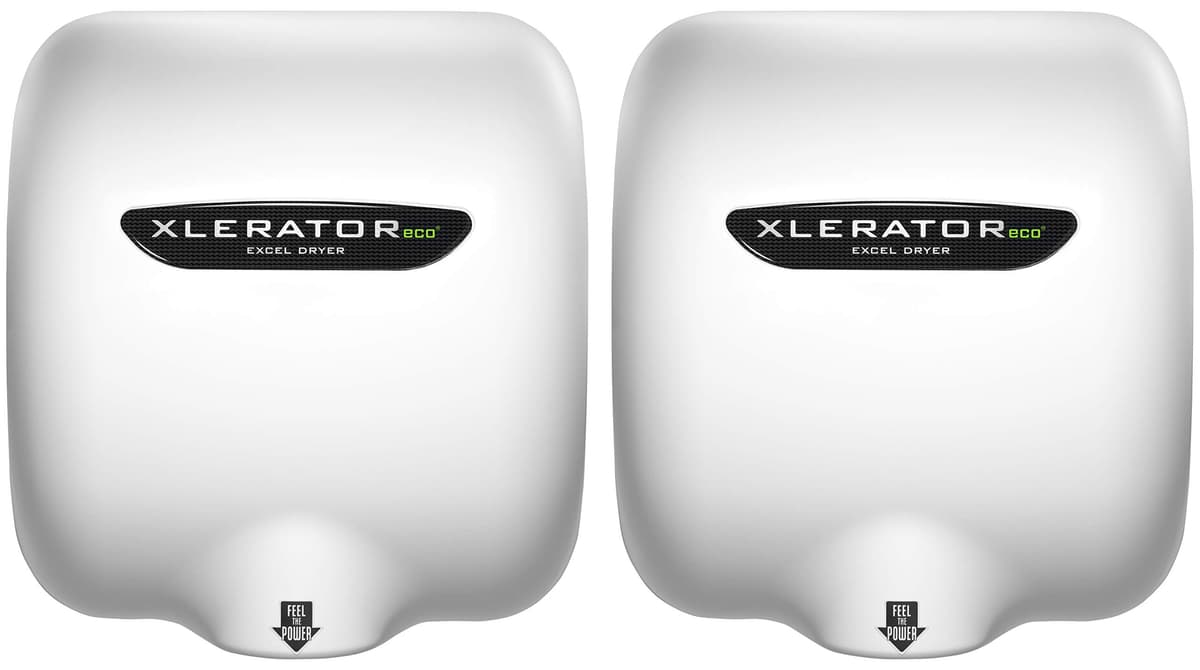 XLERATORECO XLERATOR XL-BW-ECO 1.1N Secador de Manos Comercial Alta Velocidad, Blanco