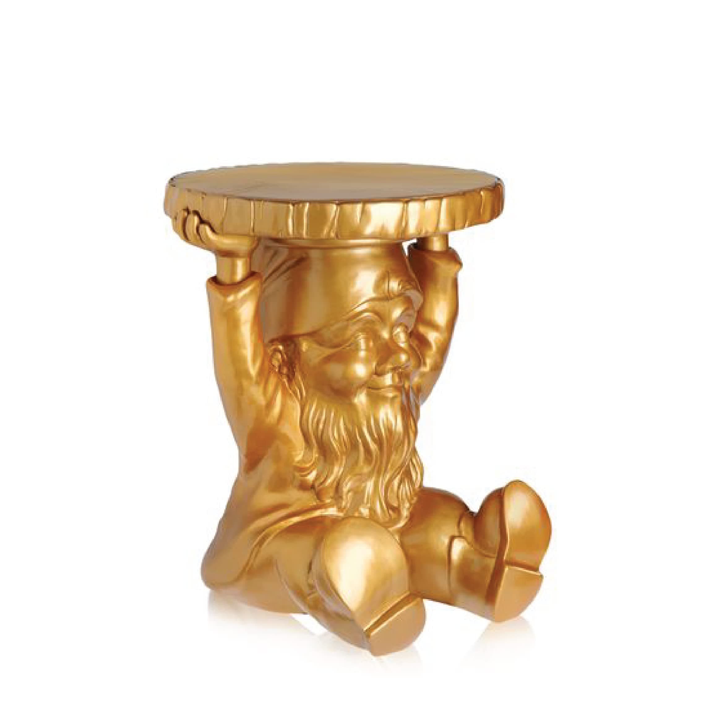 Kartell Attila Gnome Taburete/mesa Dorado 8831/95