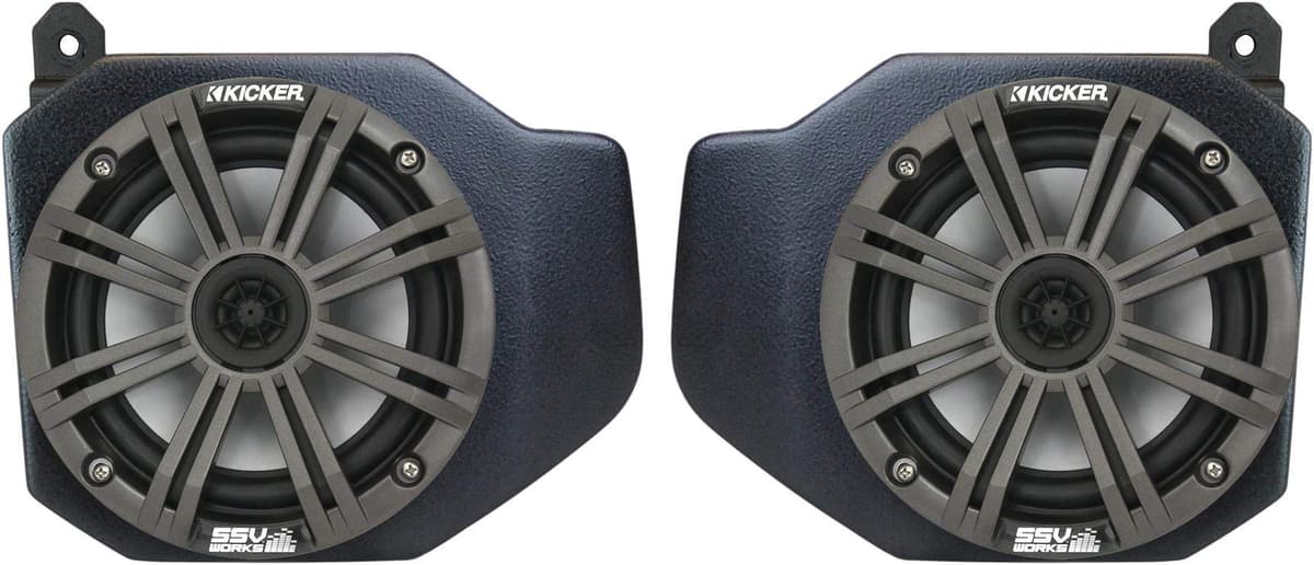 SSV Works RG4-F65 2018-2024 Polaris Ranger XP1000 Bancos de Parlantes Frontales de 6.5" (RG4-F65K)