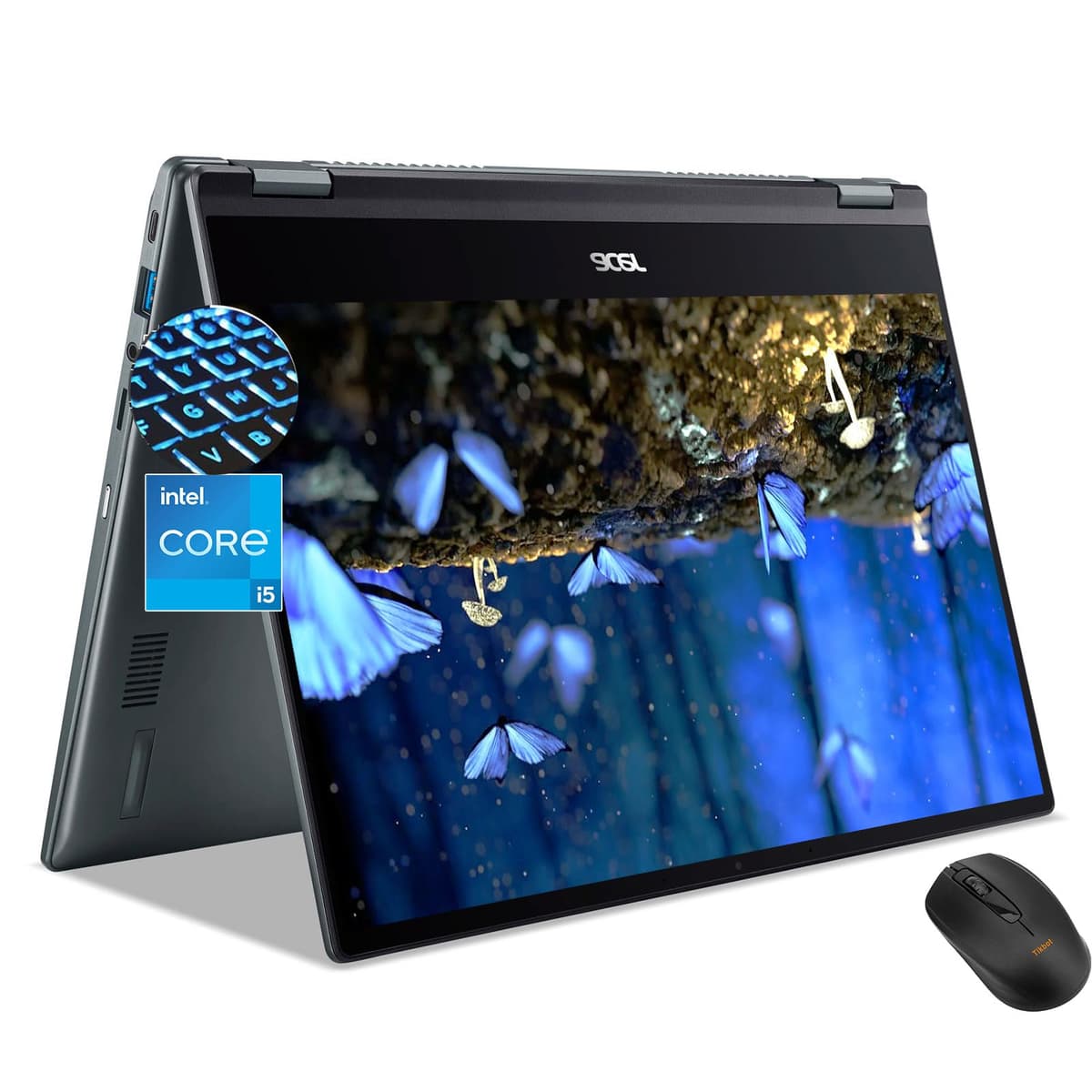 acer Chromebook táctil Plus Spin 514 - Intel Core i5-1334U - pantalla FHD IPS de 14" 2 en 1 - 8GB RAM - 512GB SSD - tablet Chrome para gaming - teclado retroiluminado - estudiantes y niños - 2025