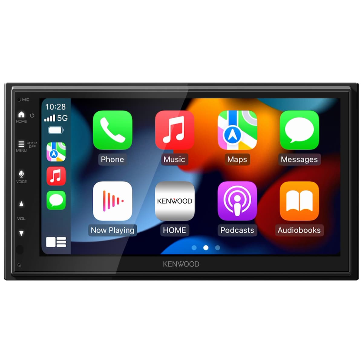 KENWOOD DMX5710S Receptor Multimedia Digital con Pantalla Táctil Capacitiva de 6.8" - Apple CarPlay Inalámbrico, Android Auto, Bluetooth, Compatible con iDatalink Maestro