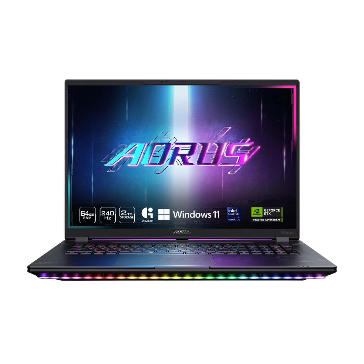 GIGABYTE AORUS MASTER 18 - Mini-LED 240Hz, RTX 5090, Intel Core Ultra 9 275HX, 64GB, 2TB AORUS MASTER 18 BZHC6USD45SH