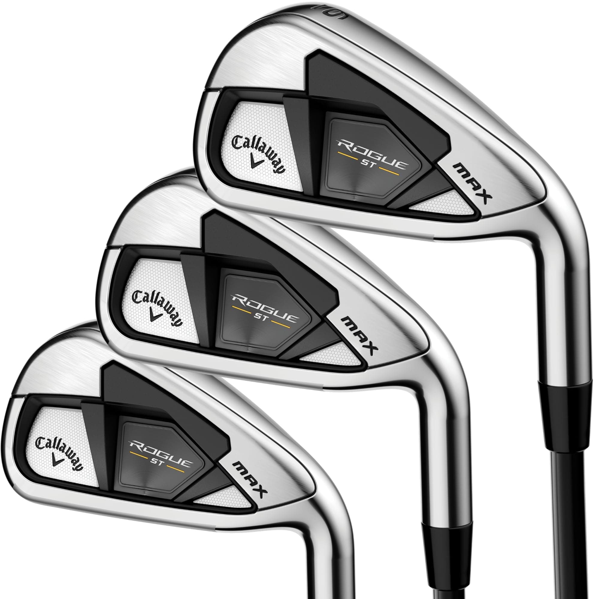 Callaway Rogue ST Max Juego de hierros 2024 diestro Acero Regular 6-PW, AW 4I296744I2006