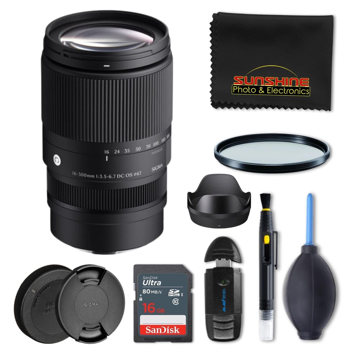 Sigma 16-300mm f3.5-6.7 DC OS Contemporary para Sony E - Zoom Todo-en-Uno SIG-16300MM3567SONY