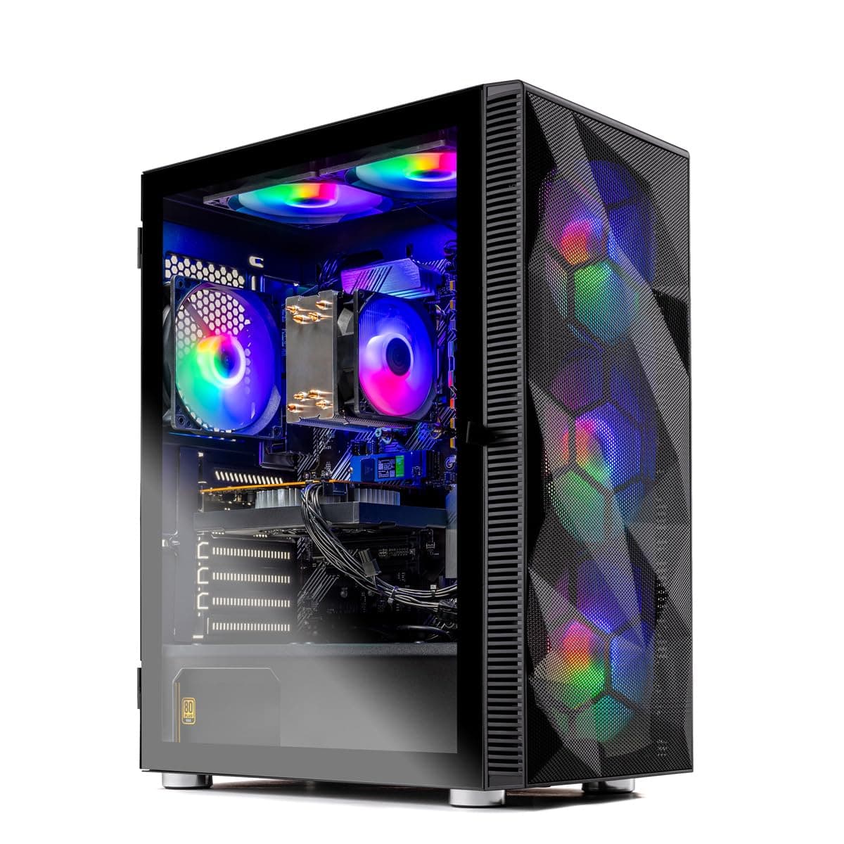 Skytech Gaming Storm PC Gamer, AMD Ryzen 5 5500 3.6GHz, AMD RX 6500 XT 8GB, SSD NVMe 1TB, 32GB RAM DDR4 3200, Fuente 650W Gold, Wi-Fi, Windows 11, Desktop ST-STORM-2439-B-AL