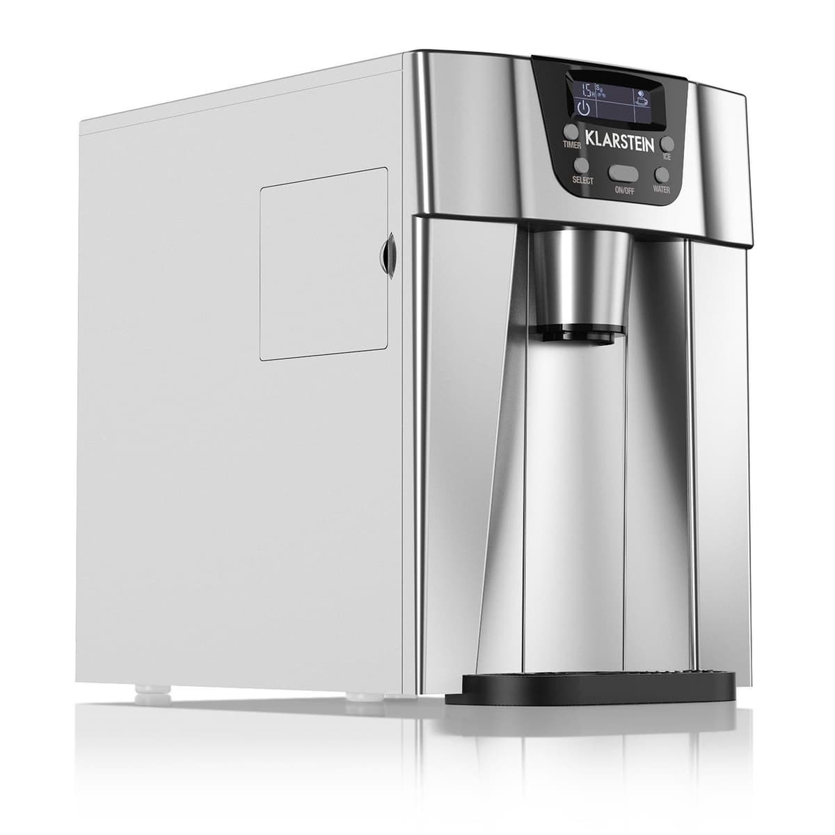 Klarstein Ice Volcano 2G Máquina de Hielo Plata/Negro ICE4-Ice-3100-dnem