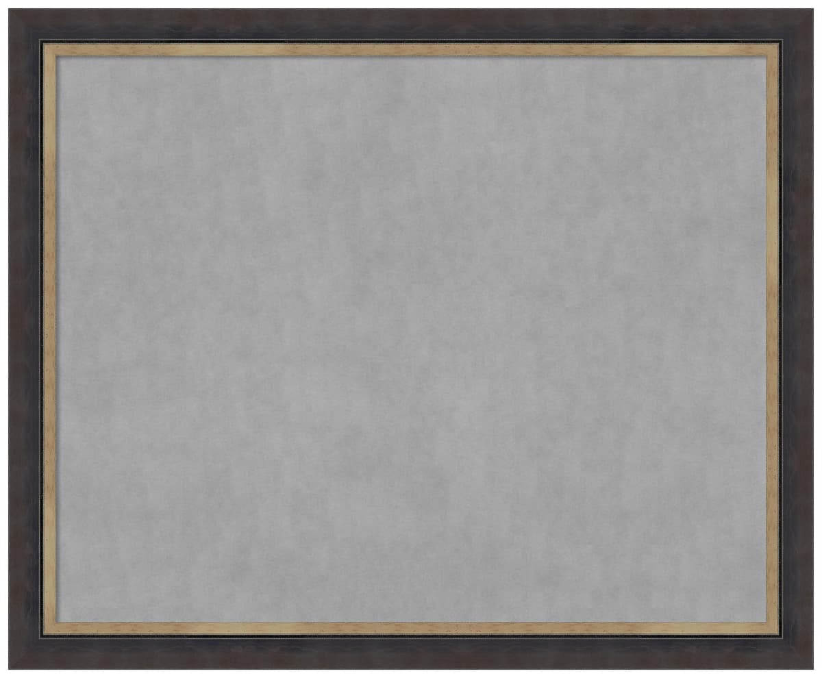 Amanti Art Magnetic Board 45 x 37 in Hammered Charcoal Tan 28588293829