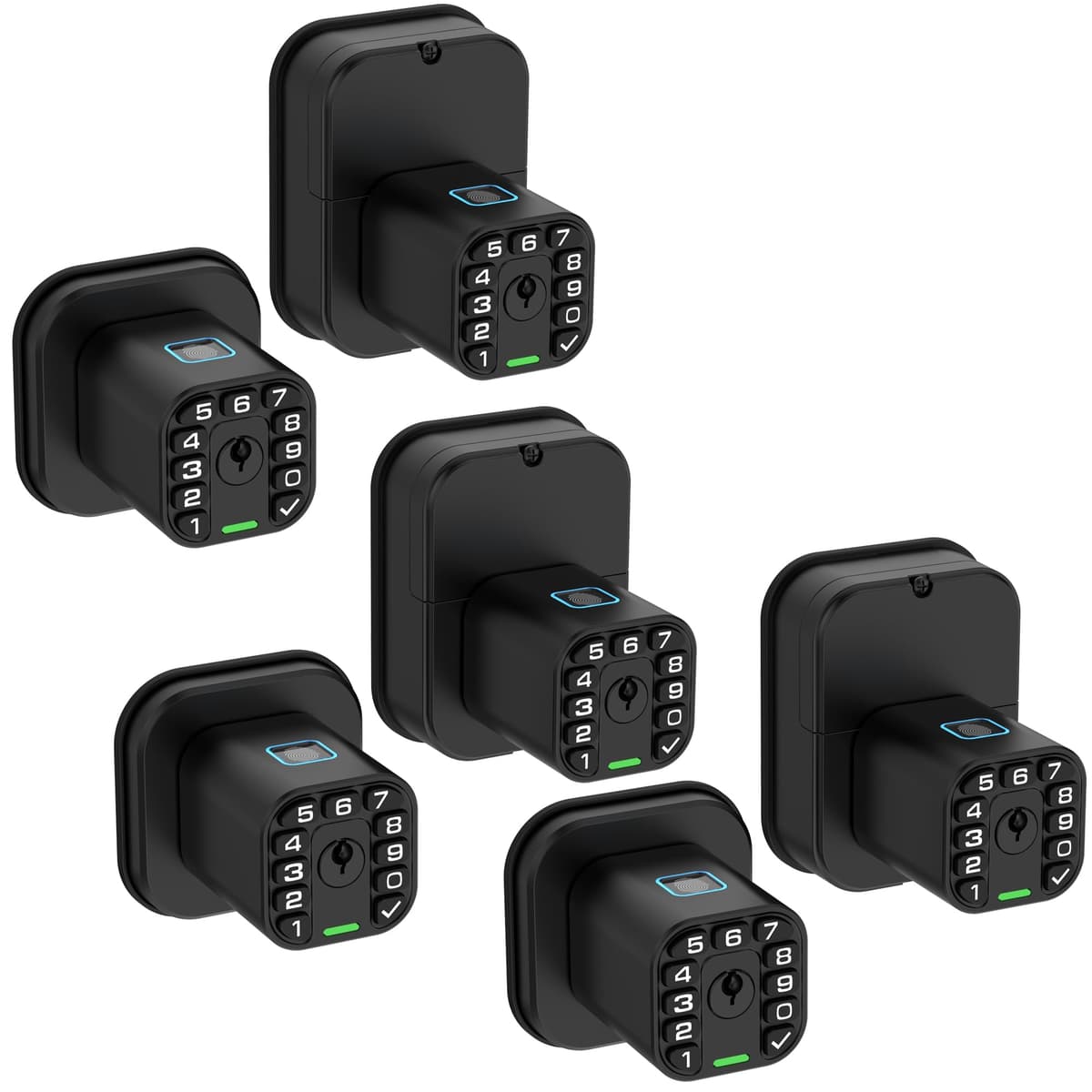 Richelock IU53 Cerradura de Puerta con Huella Dactilar y Teclado Doble Cara, Todo Clima, Completamente Impermeable, Acceso Biométrico con Códigos en Ambos Lados, Misma Llave en Ambos Lados para Exterior, Interior, Portón, Cerca 0d454c70-5ca2-4b21-8300-95eddb802e2b