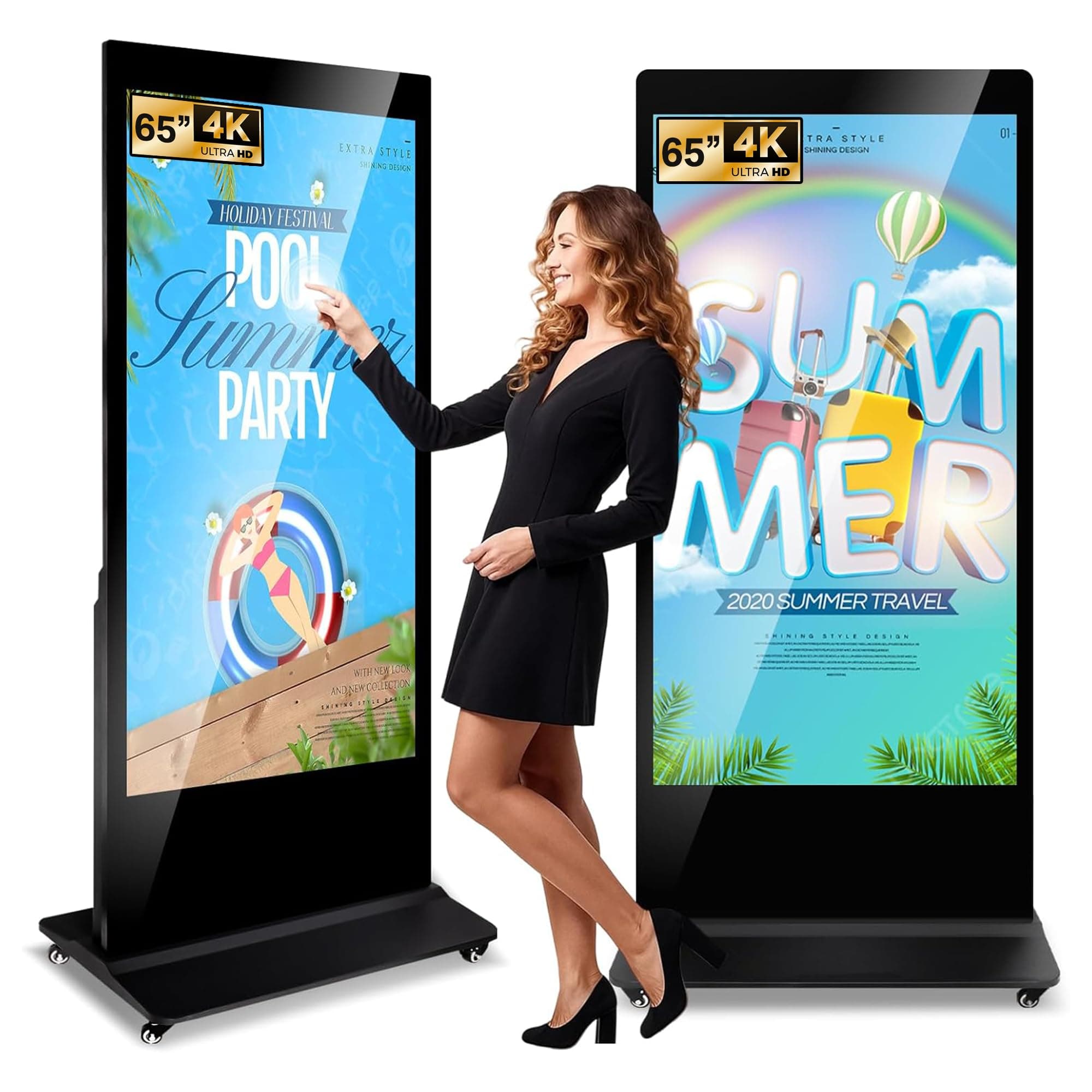 ZLPOWER Display comercial táctil 65" 4K UHD con Android 11, multi-touch y multi-split para operación 24/7 174313ed-adea-44dc-91be-3edf1950e5d3