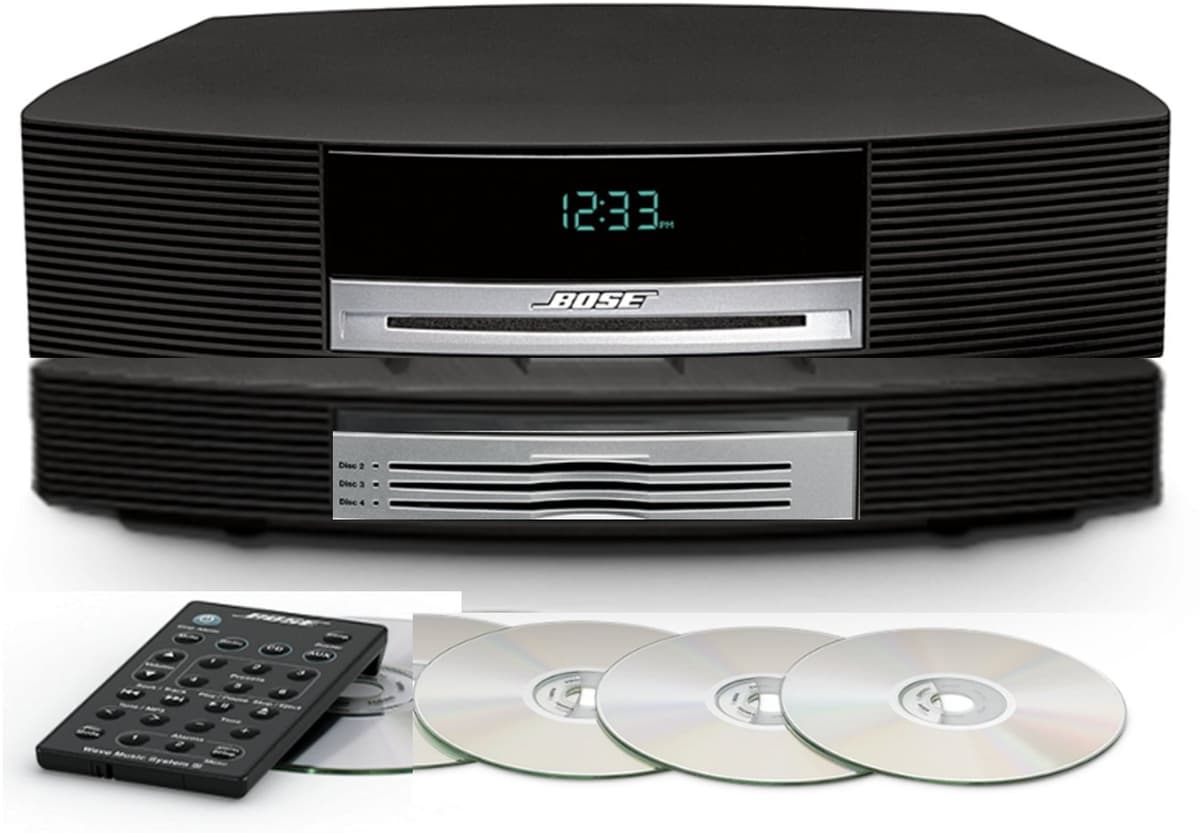 Bose Wave Music System III con Multi-CD Changer Bundle Graphite Grey (Renewed) BWMSIIIwMCD-cr