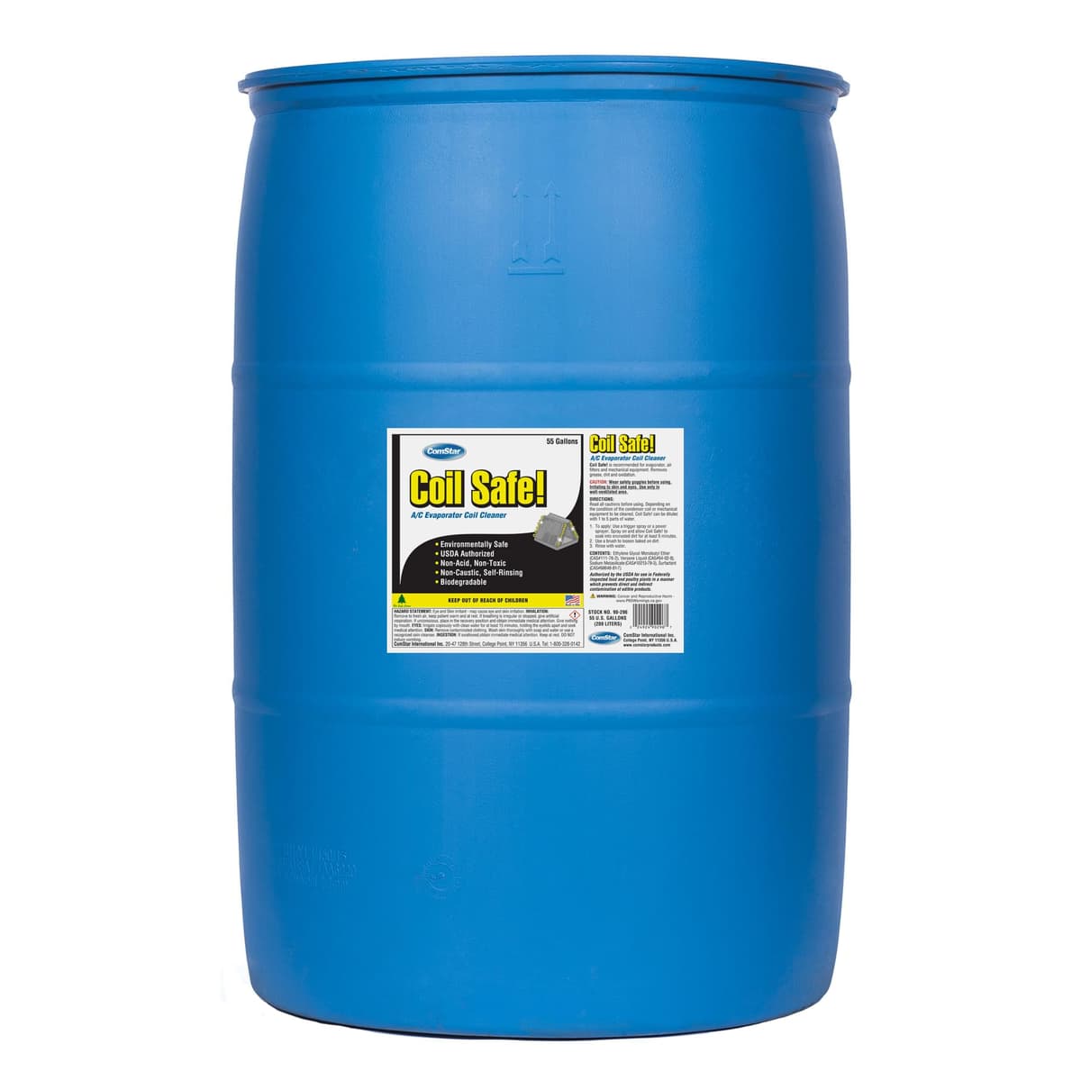 ComStar Coil Safe limpiador de evaporador, pH neutro, aut enjuague, 55 galones (90-296)