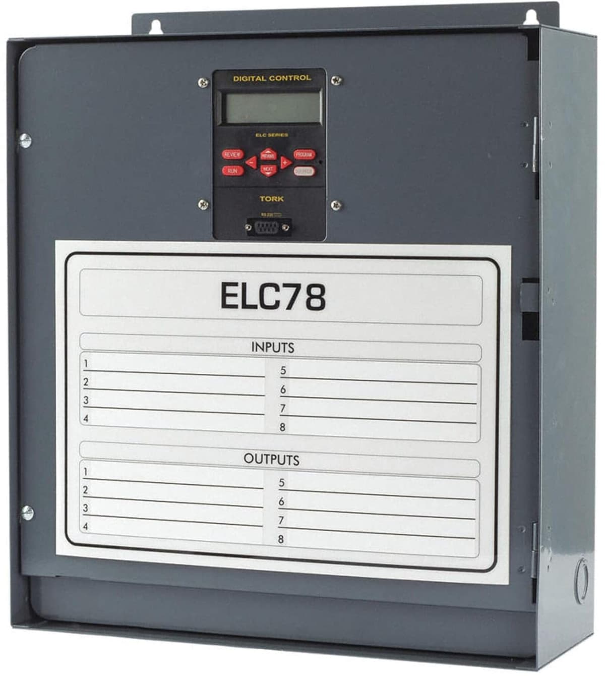 NSI ELC Series Interruptor horario de zona para control de energía e iluminación, 24/120/208-240/277 VAC, 8 canales, contacto de salida SPDT (ELC78)