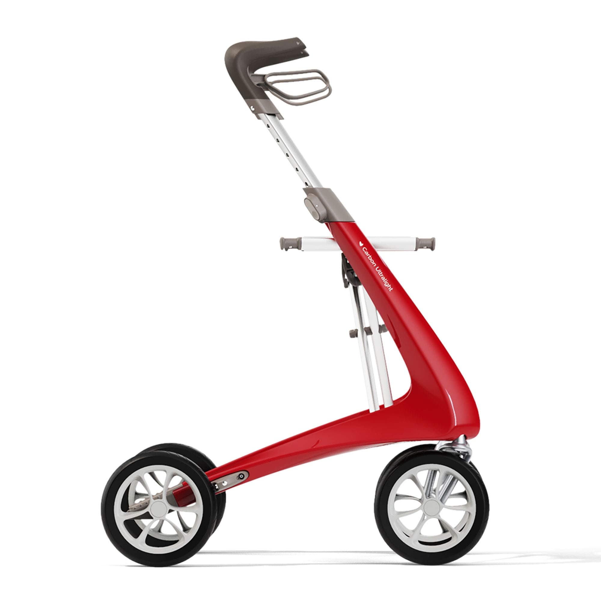 byACRE Rollator ultraligero de carbono 10.6 lbs - Strawberry Red, Wide Track 5713504000272