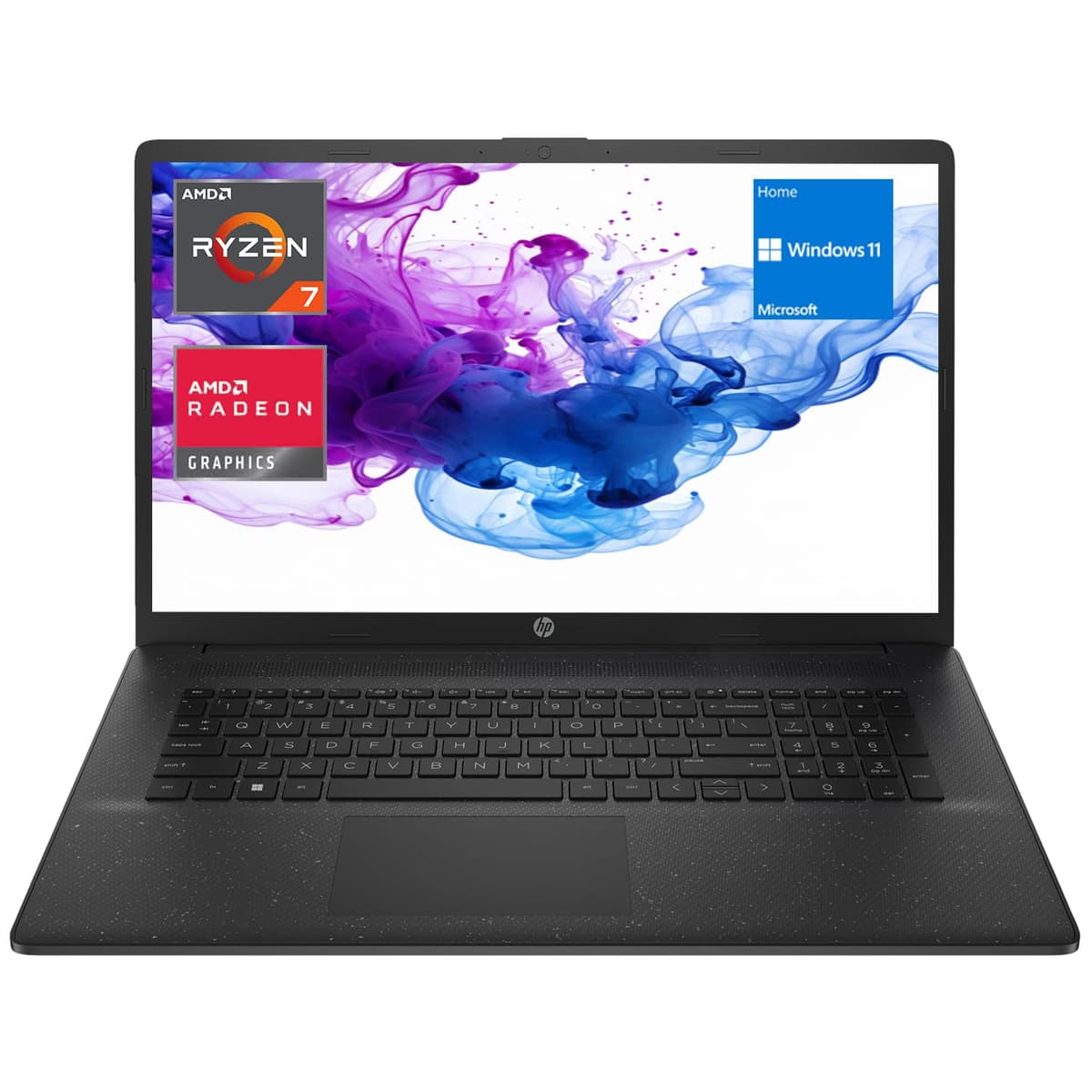 Portátil HP Essential 17, pantalla FHD de 17.3", AMD Ryzen 7 7730U, 12 GB RAM, 512 GB SSD, cámara web, HDMI, Wi-Fi 6, Windows 11 Home, color negro TPN-I140_799**AV