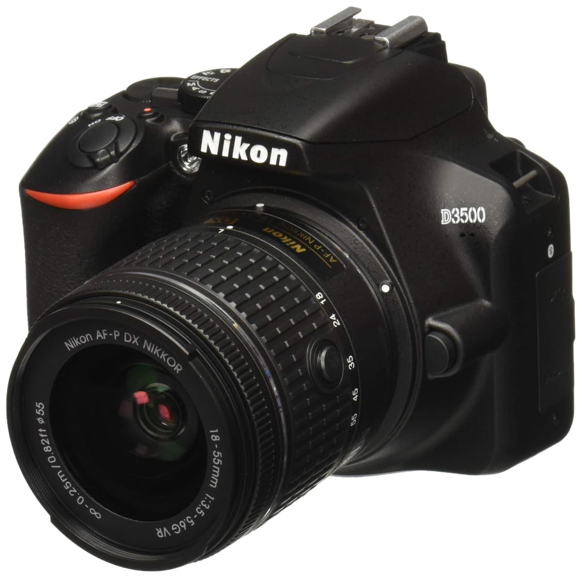 Nikon D3500 con AF-P DX NIKKOR 18-55 mm f/3.5-5.6G VR Negro (Reacondicionado) D3500-cr