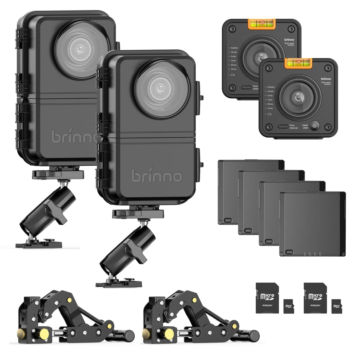 Brinno BCC5000 - Paquete 2 cámaras TLC5000 4K WiFi para time lapse BCC5000-2P