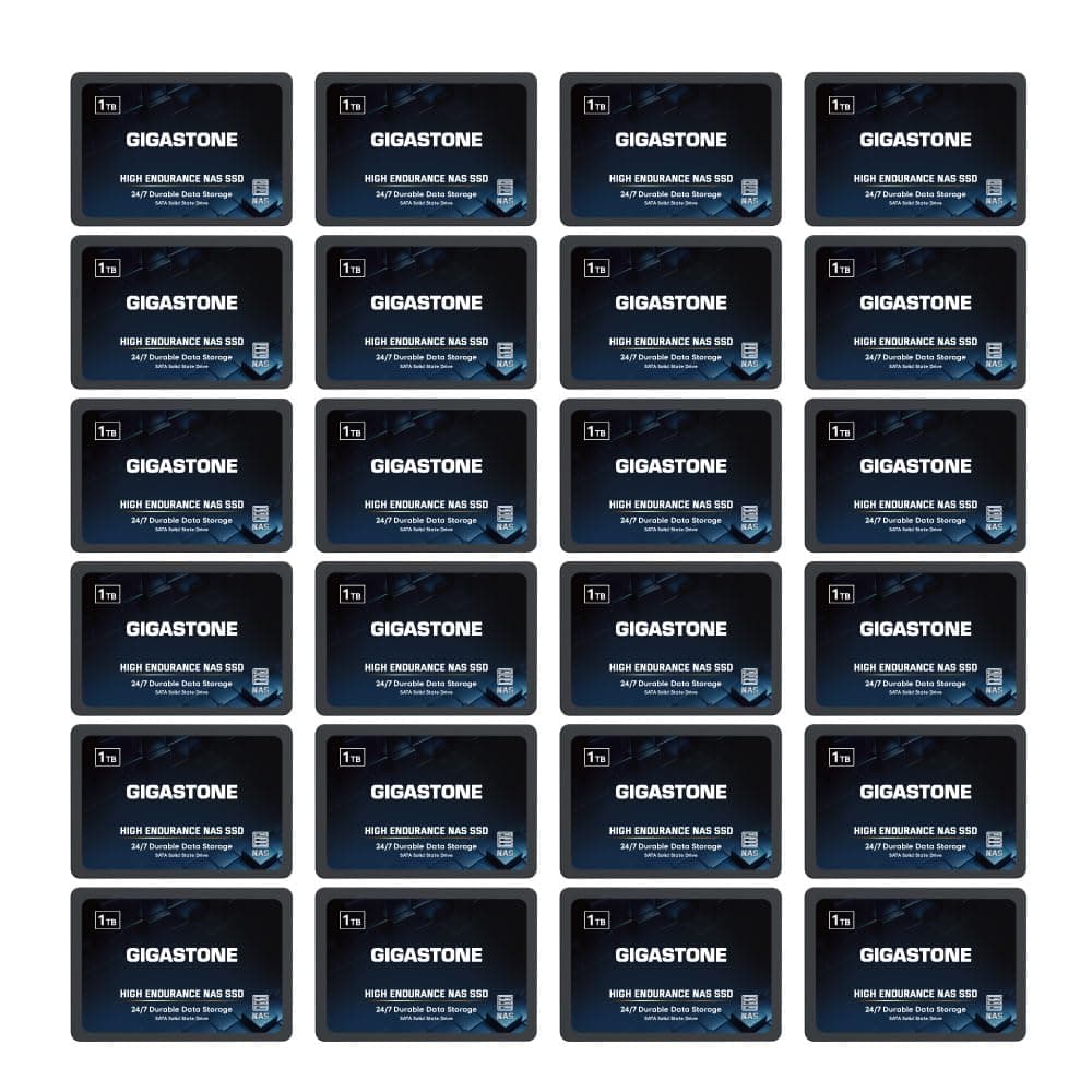 Gigastone 1TB NAS SSD Drive (24-Pack) - 2.5" SATA NAS Only GS-SSD-NAS-1TB-24PK-B