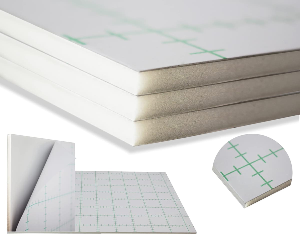 WHOLESALE ARTS AND FRAMES Self Adhesive Foam Board 14x18 100PK Self Stick Mounting Board 3/16AWFB