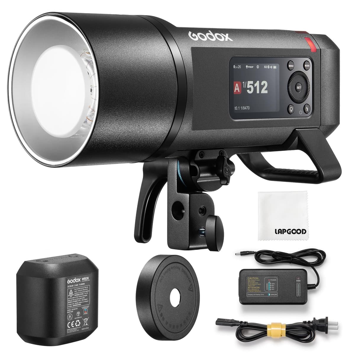 Godox AD600 Pro II Flash exterior 600Ws con luz de modelado bicolor 40W, 2.4G, TTL GN87 AD200ProII01